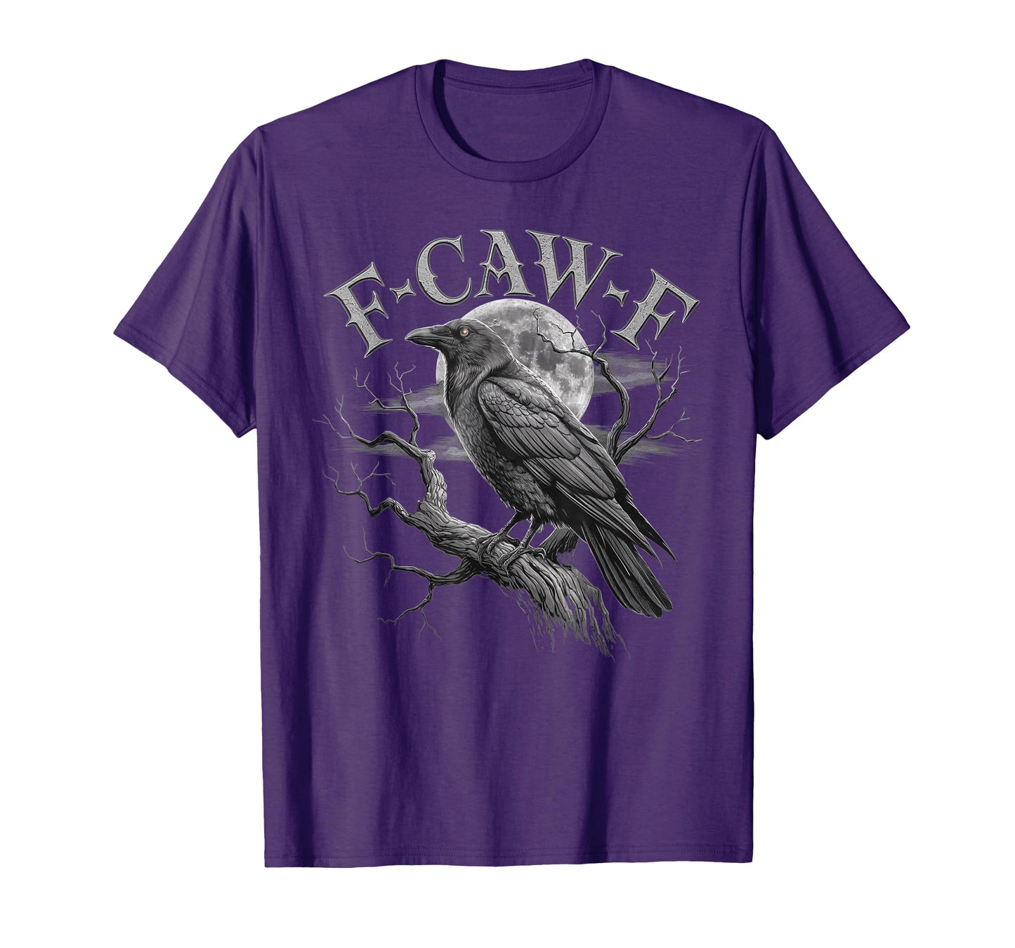 Black Crow, F-Caw-F Funny Black Bird Funny F CAW F Crow T-Shirt