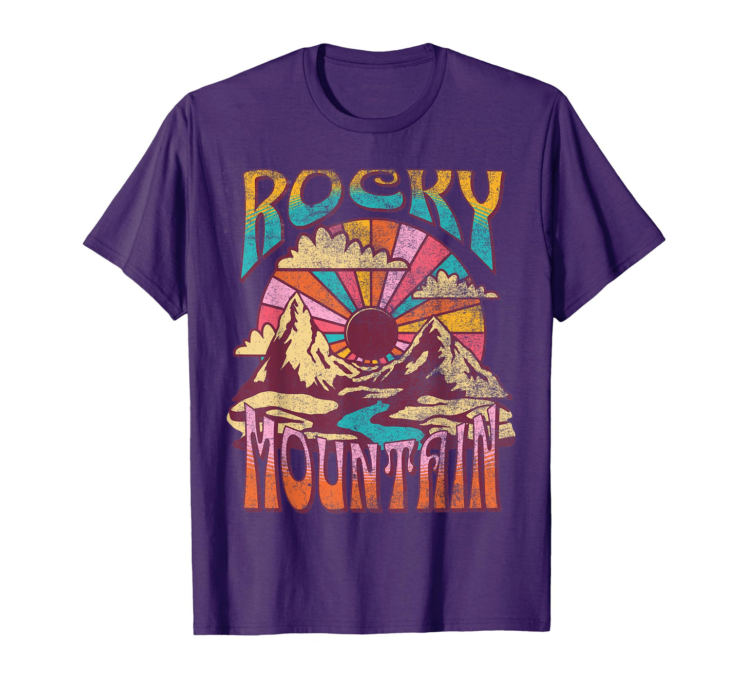 Rocky Mountain Colorado Nature Hiking Mountains Outdoors T-Shirt