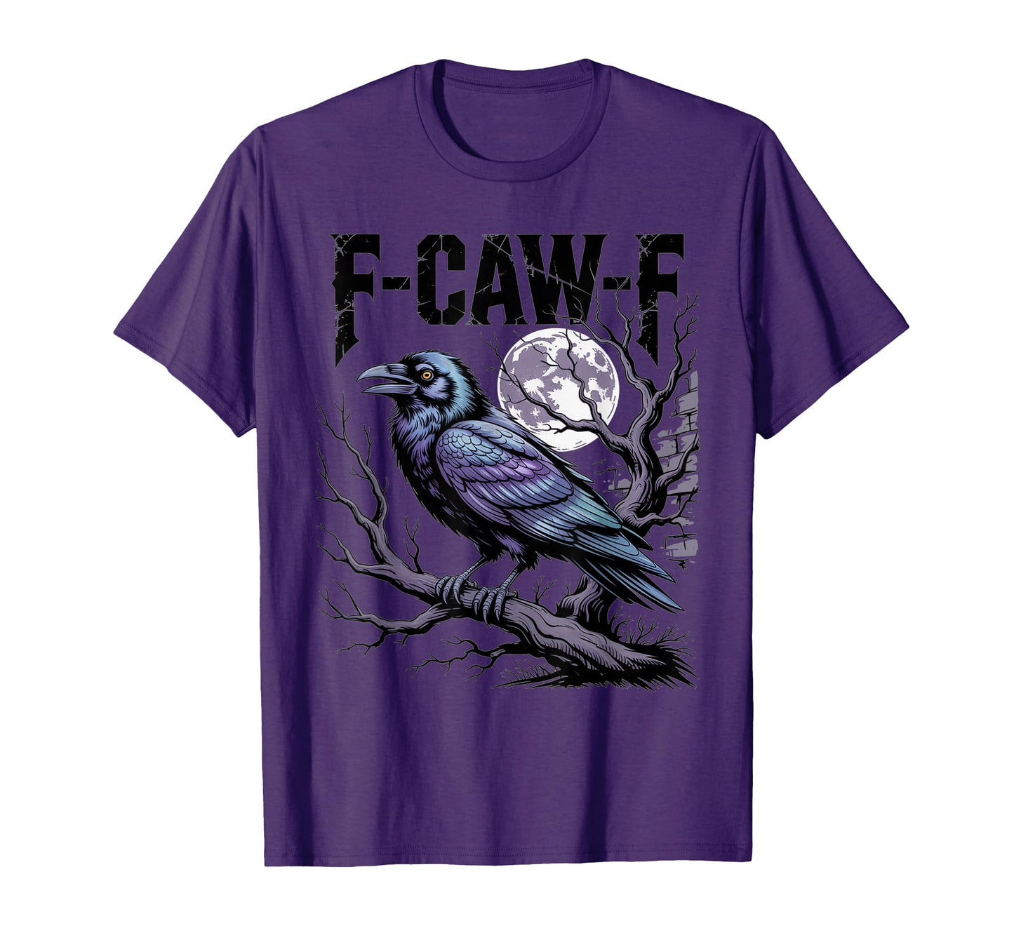 F-Caw-F Raven Moon Branch Halloween Shirt for Fans T-Shirt