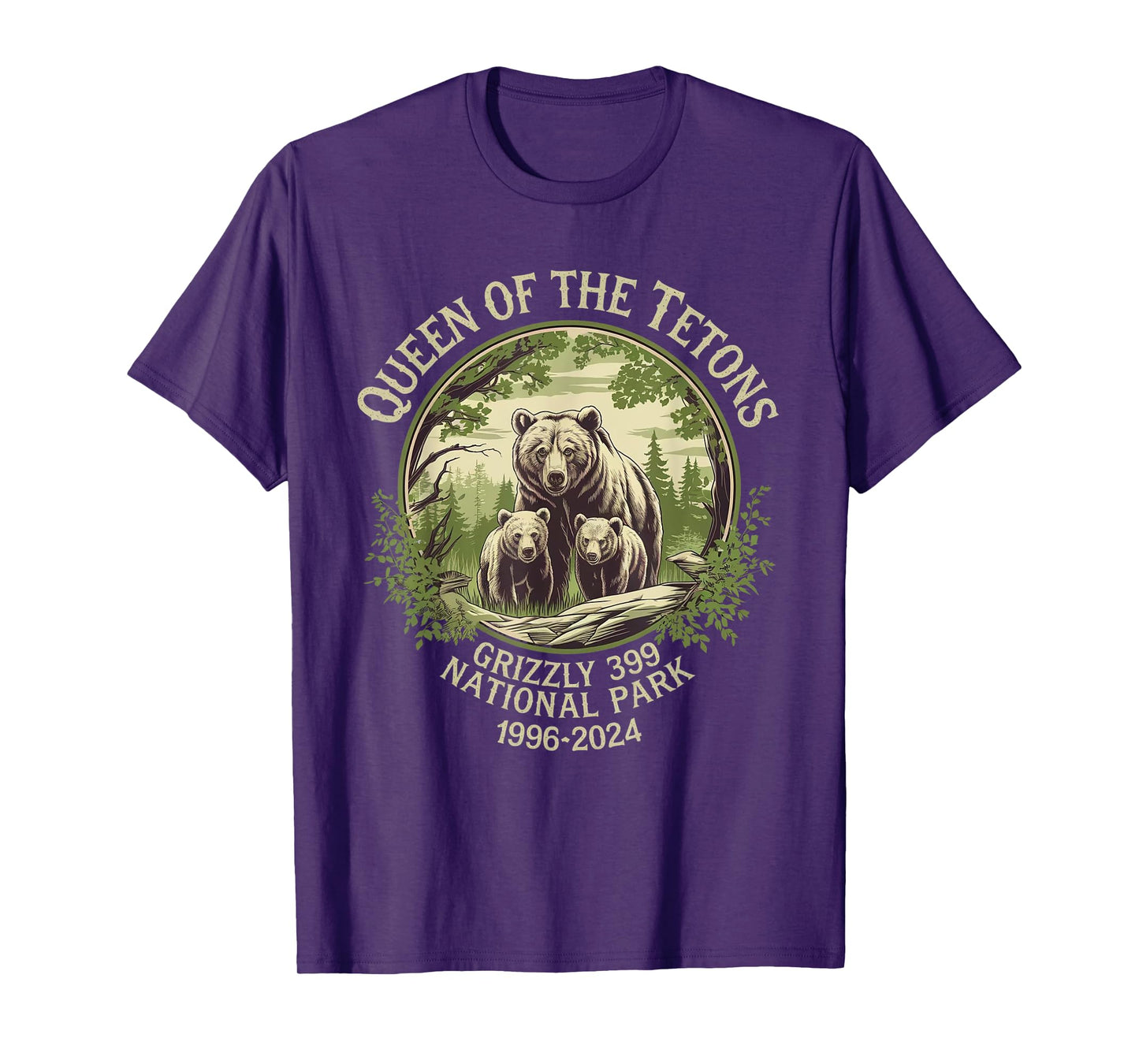Queen Of The Tetons Grizzly 399 Wildlife Preserve 1996-2024 T-Shirt