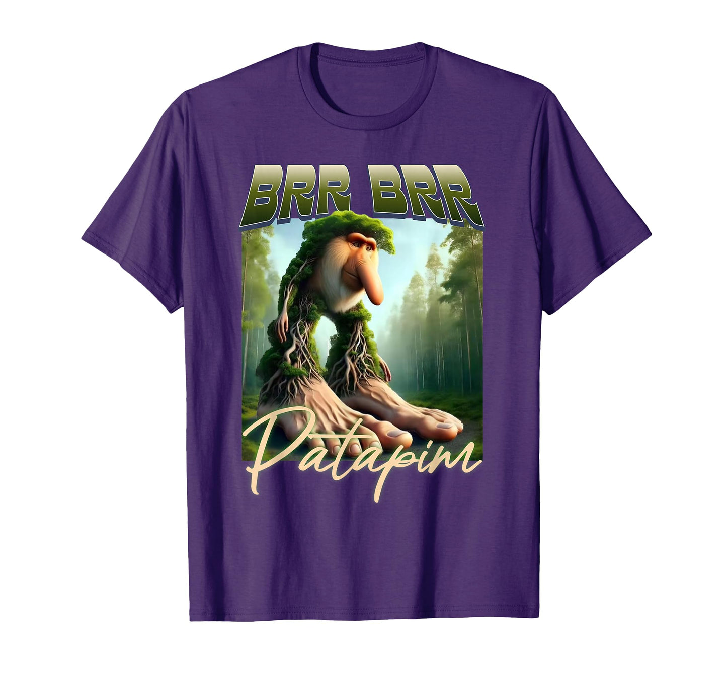 Brr Brr Patapim Italian Brainrot Meme Forest Monkey Bootleg T-Shirt