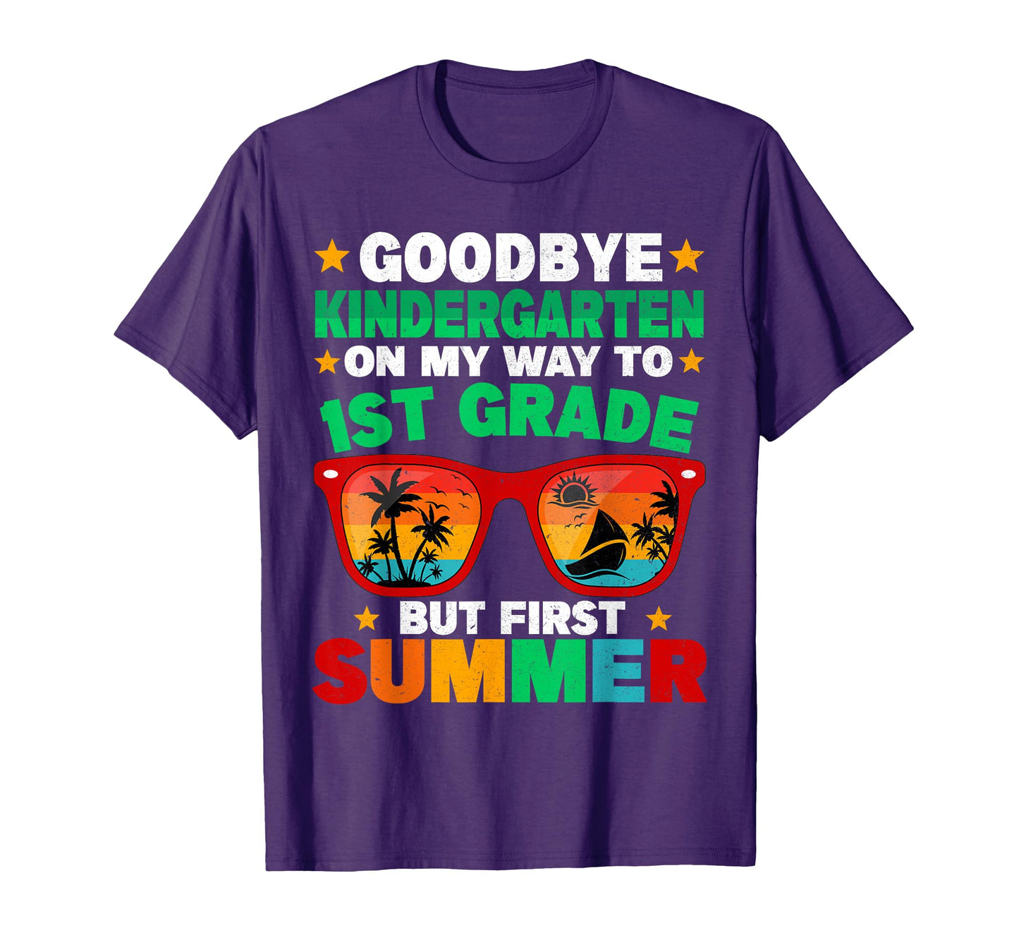 Goodbye Kindergarten First Summer Graduation Last Day Boys T-Shirt