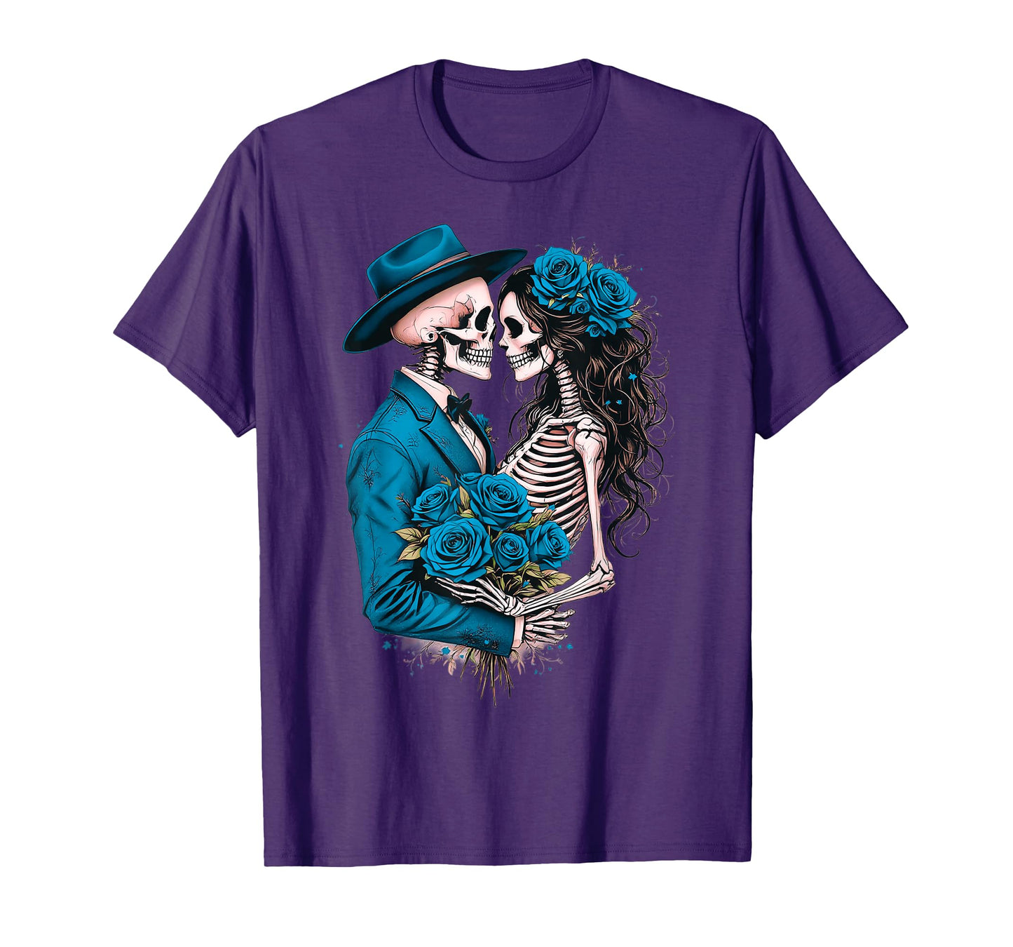 Valentine's Day Romantic Skeleton Day of The Dead Halloween T-Shirt