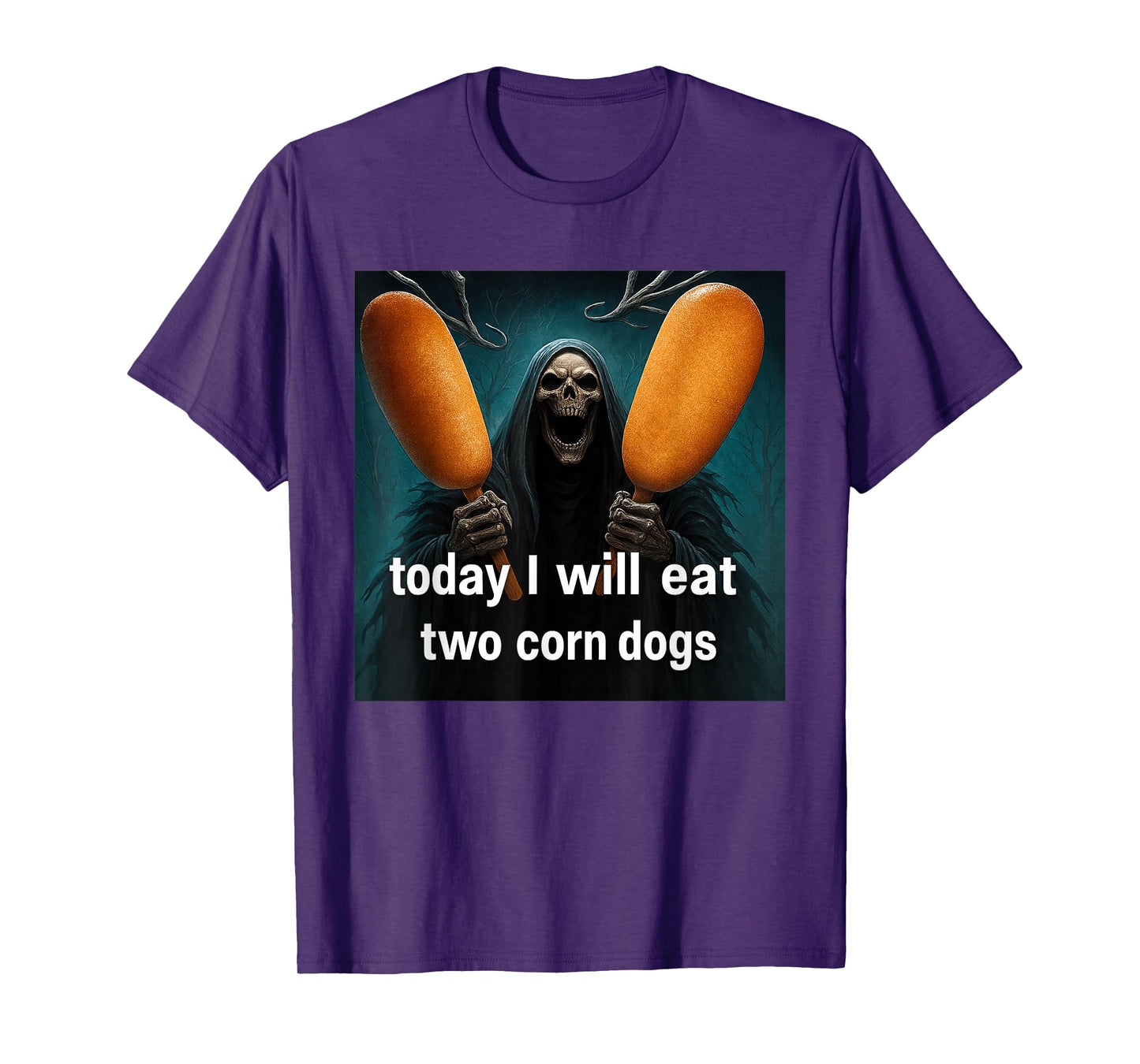 Today I Will Eat Two Corn Dogs Meme T-Shirt