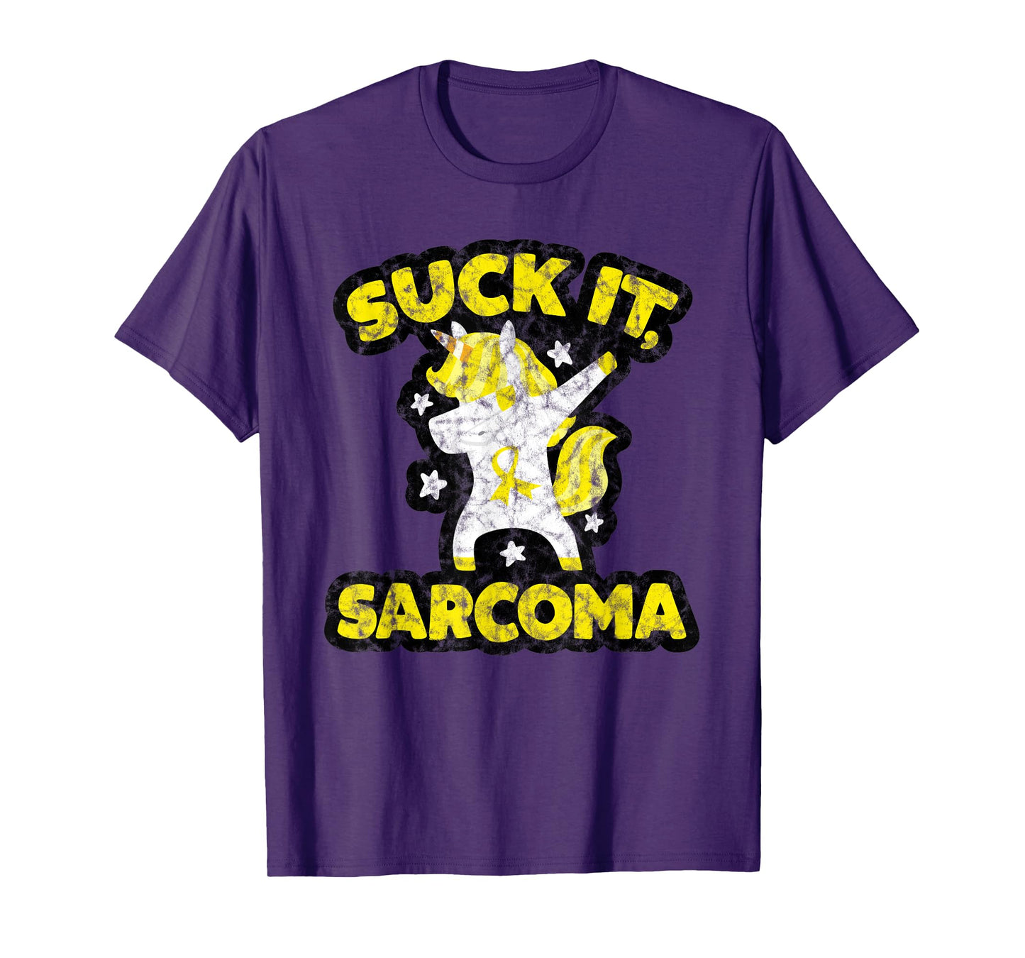 Suck It Sarcoma Cancer Fighter Survivor Quote Funny Unicorn T-Shirt