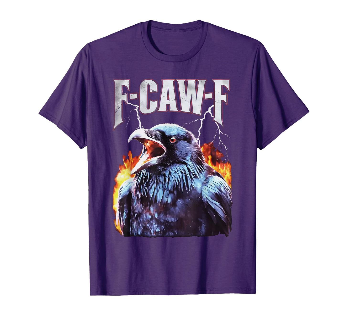 F-Caw-F Crow Bootleg FCawF Black Bird Meme 90s T-Shirt