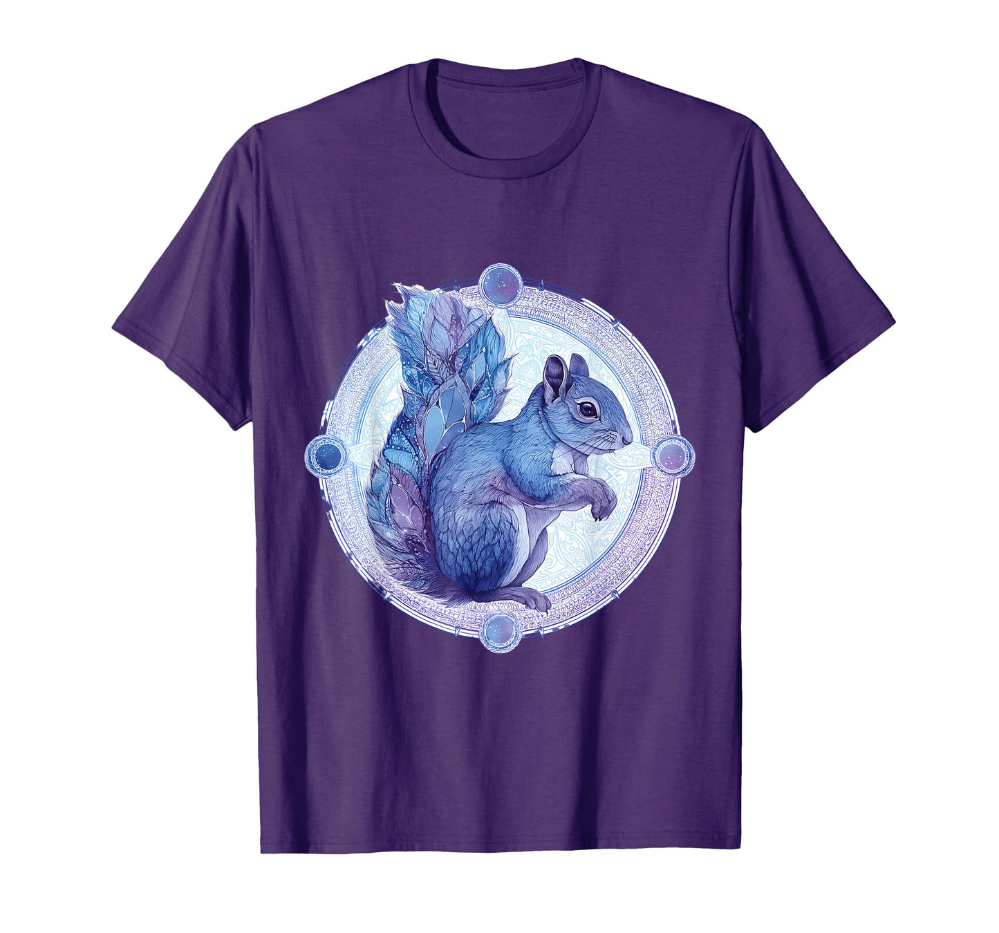 Squirrel Animal Art Portrait Wildlife Forest Squirrel Lover T-Shirt