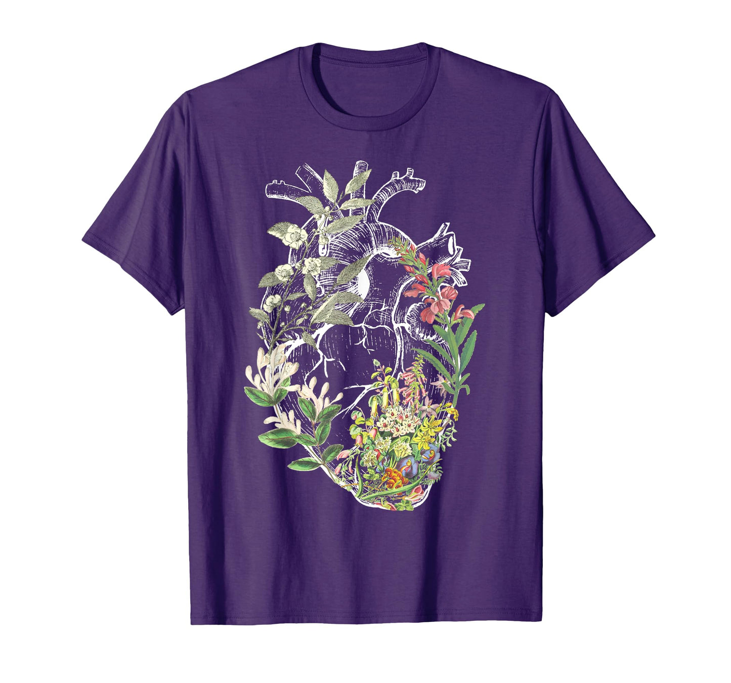 Anatomical Heart And Flowers Show Your Love T-Shirt