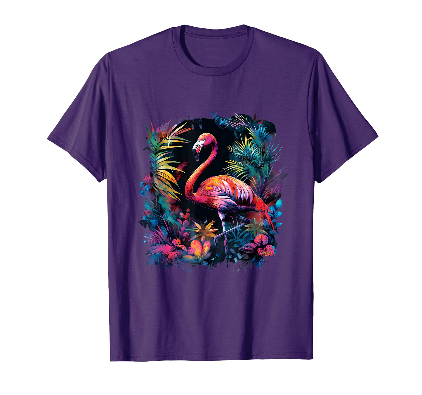 Flamingo Colourful Artwork Nature Flamingo Lover Wildlife T-Shirt