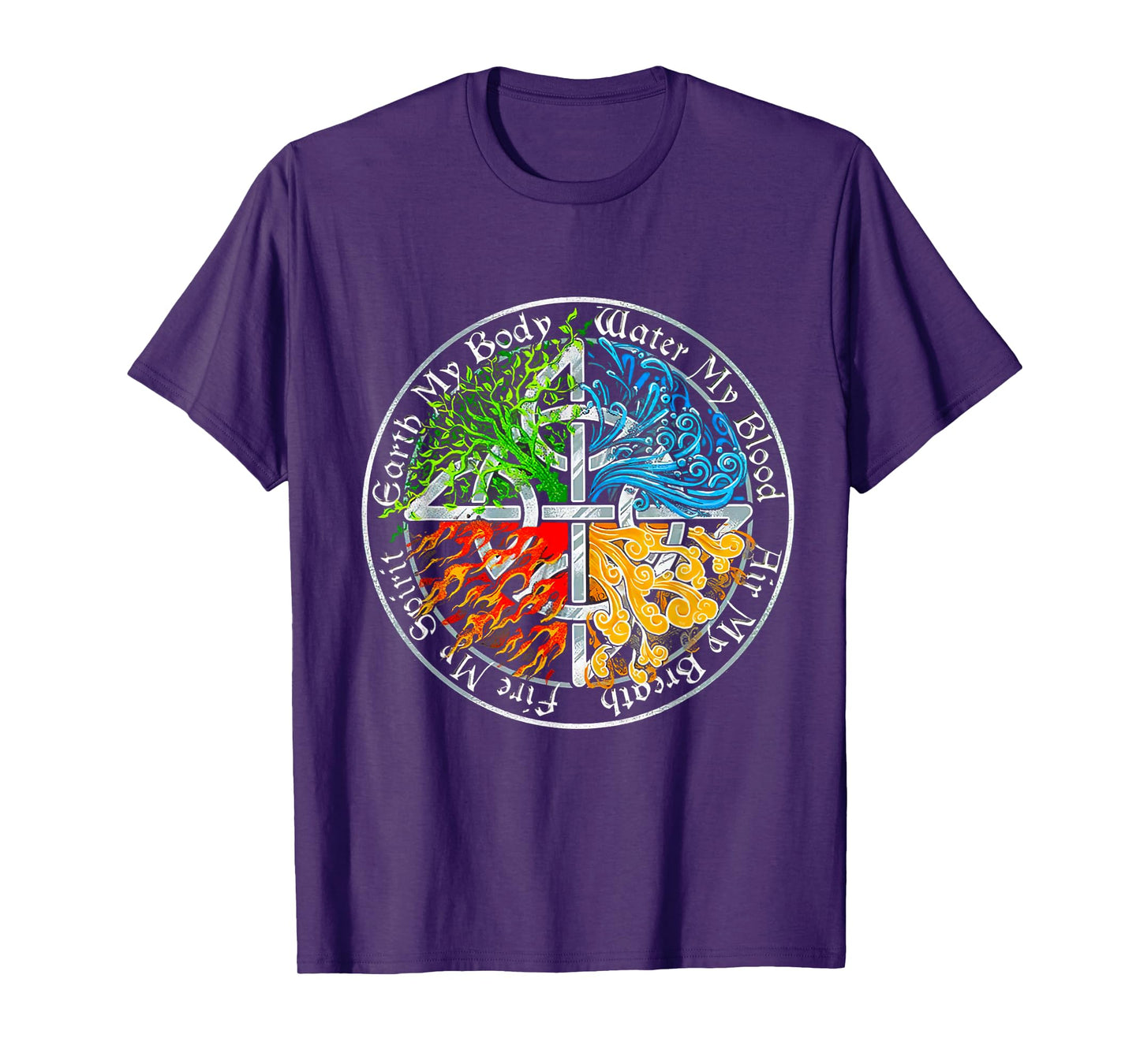 Viking Tree, Earth My Body Water My Blood, Air My Breath T-Shirt