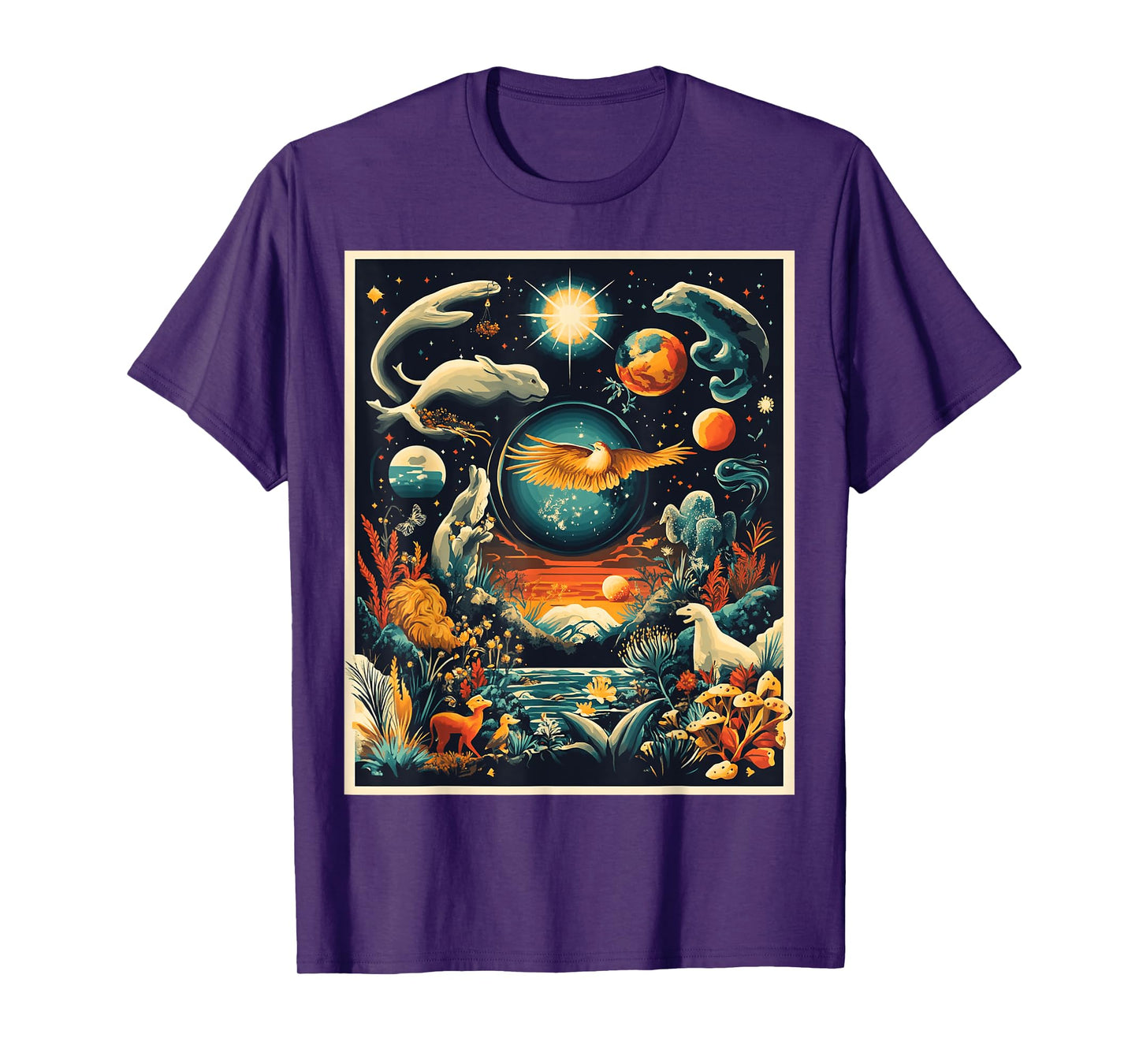 Whimsical Fantasy Nature Scene Art T-Shirt