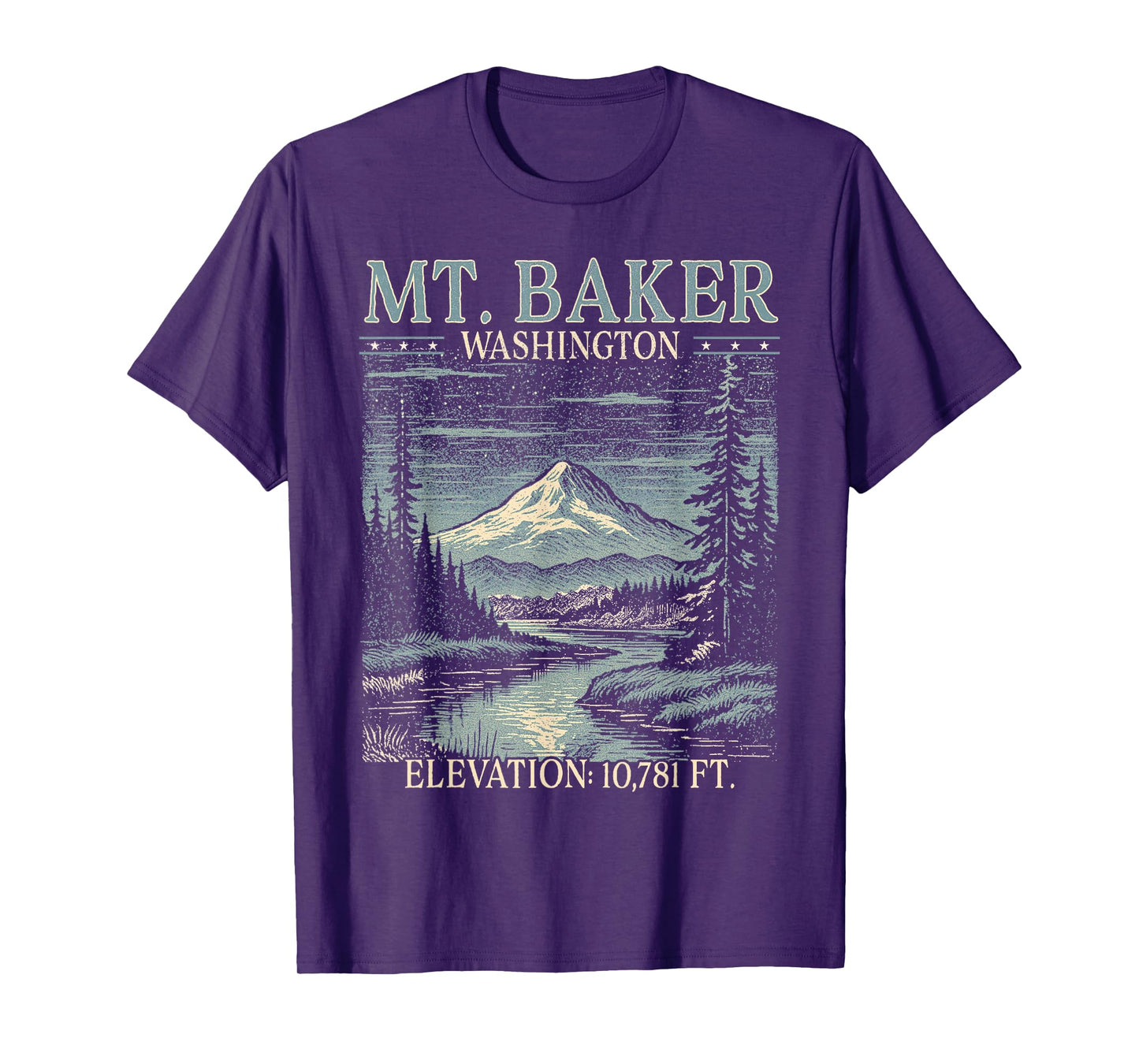 Mt. Baker Washington Traveling Nature Lover Exploring T-Shirt