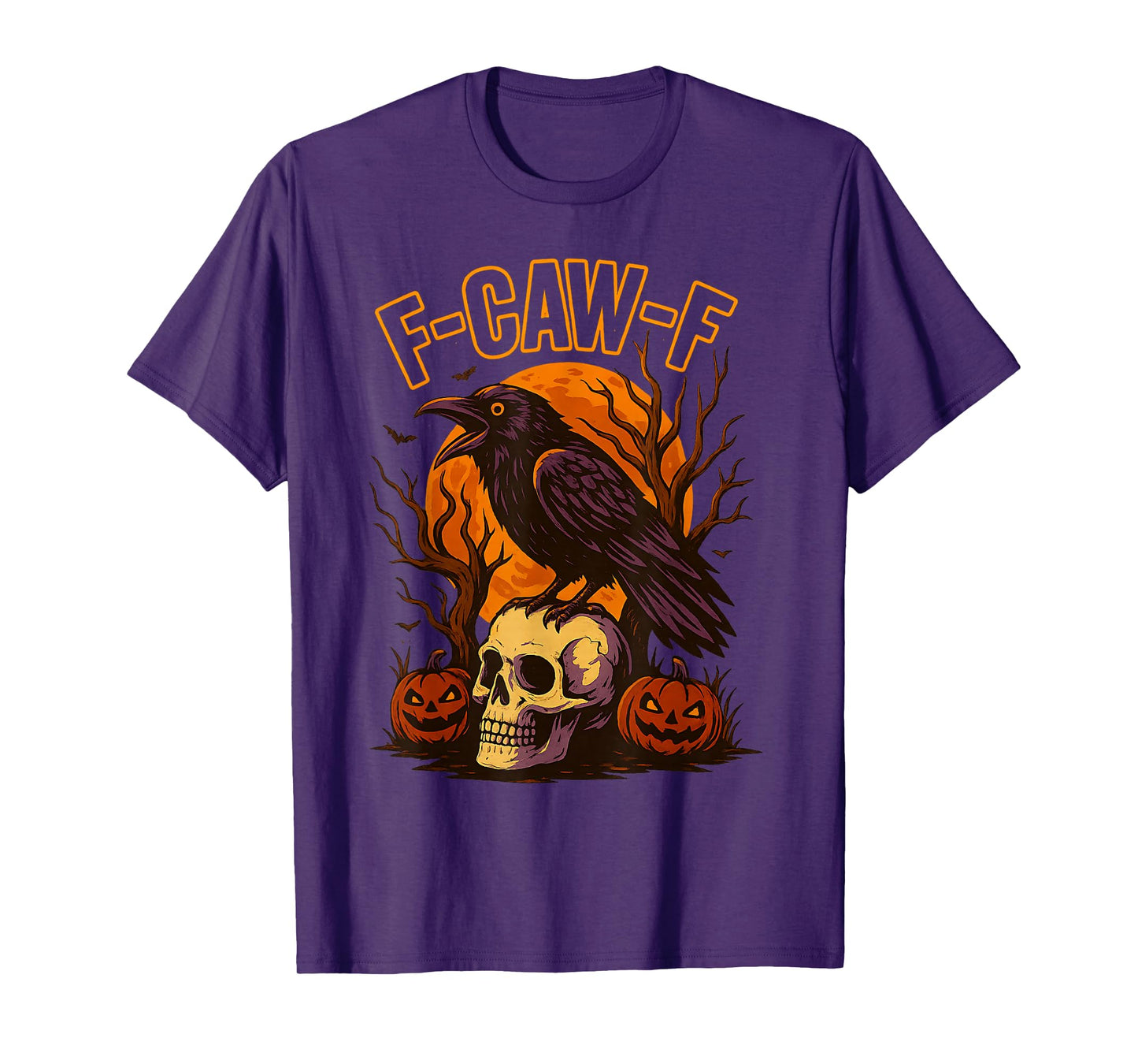 Halloween f caw f Black Bird f-caw-f Crow Women Men T-Shirt
