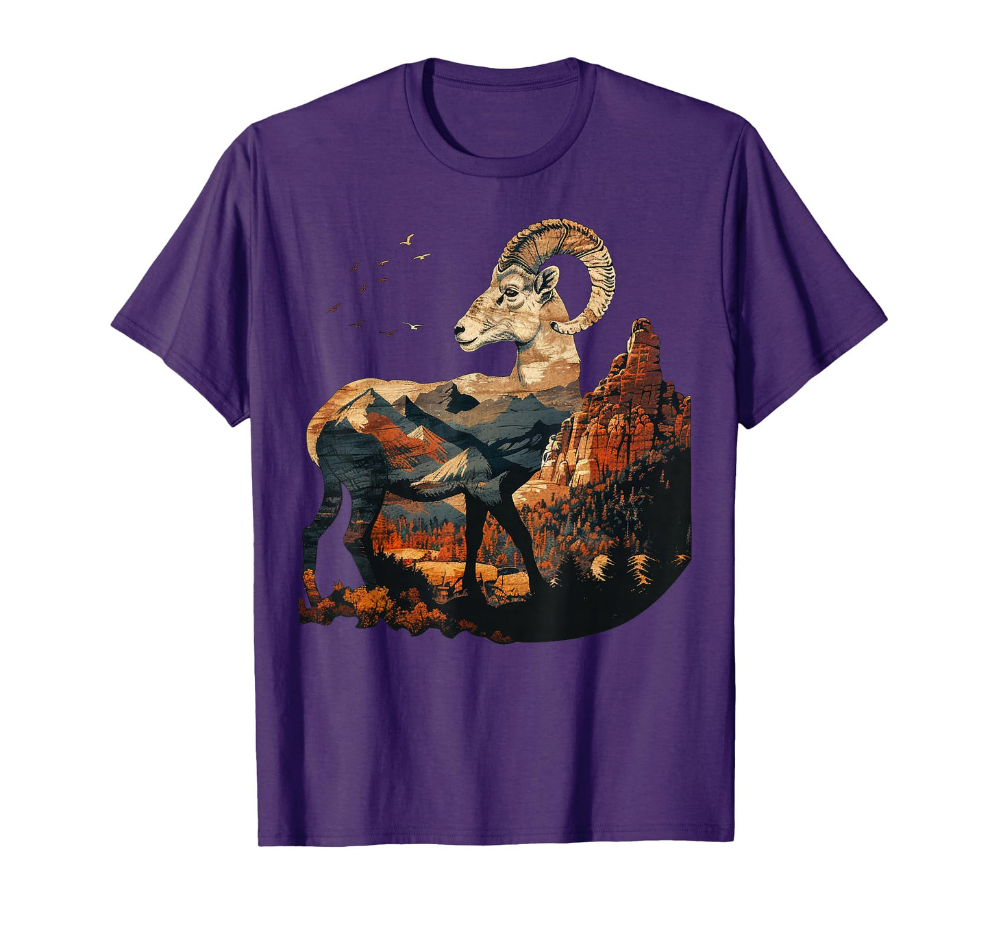 Mountains, rocky terrain Bighorn Sheep T-Shirt