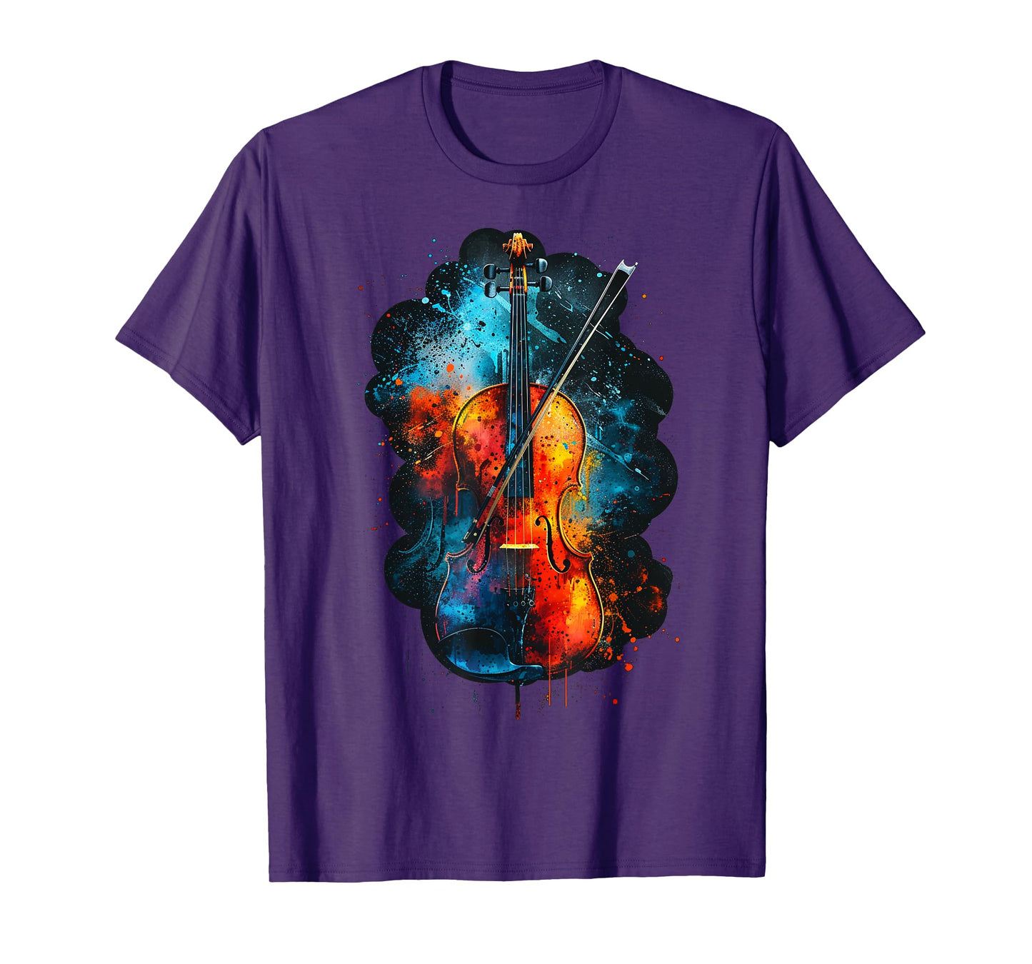 Cool Colorful Viola musician T-Shirt