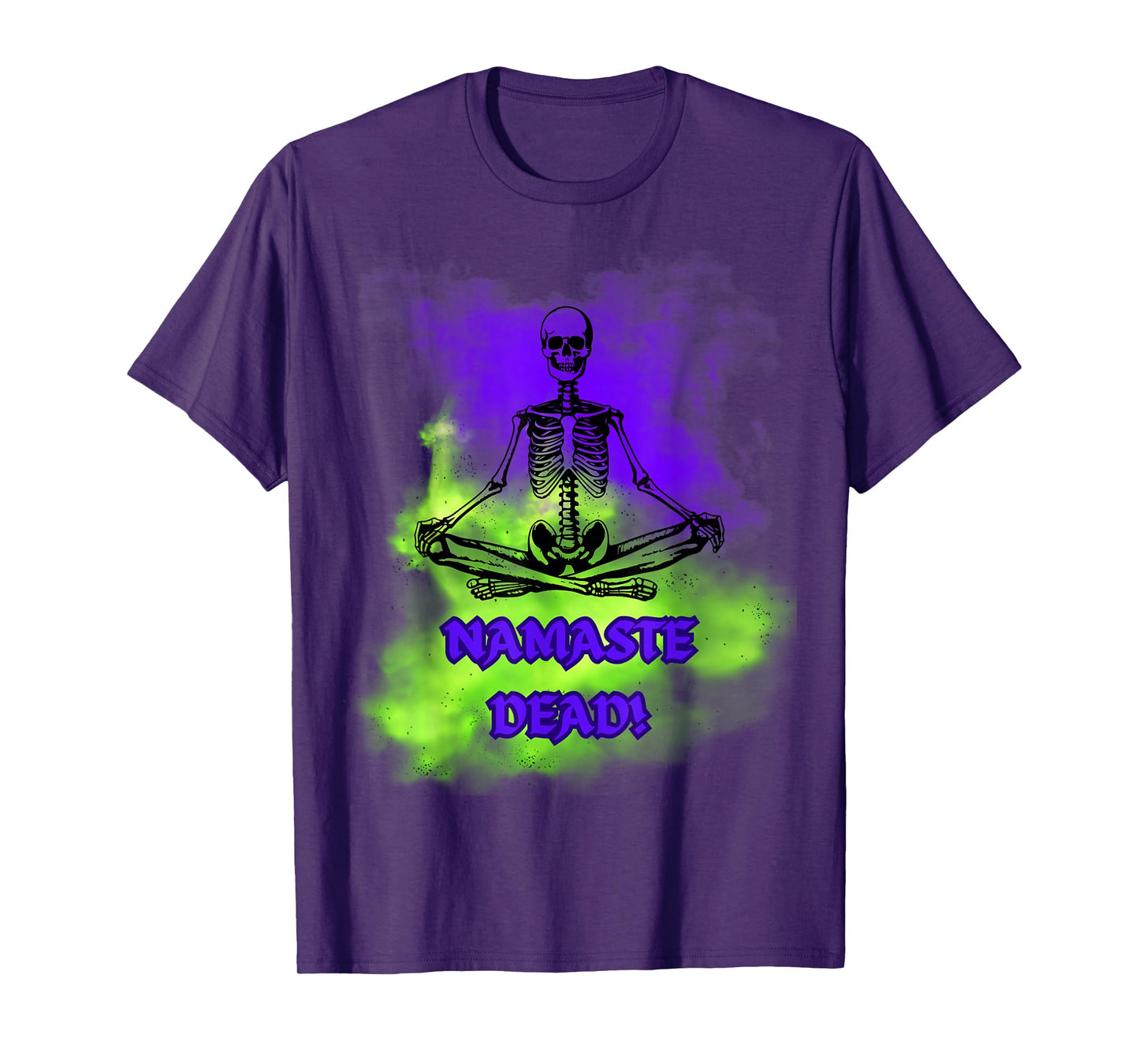 Skeleton Yoga Halloween – Funny Namaste Dead Meditation T-Shirt