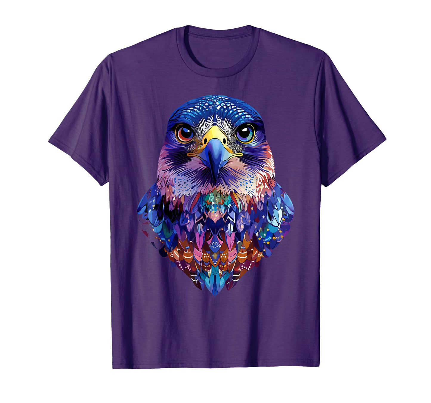 Azteca Peregrine Falcon Majestic Animals Bird Lover Black T-Shirt