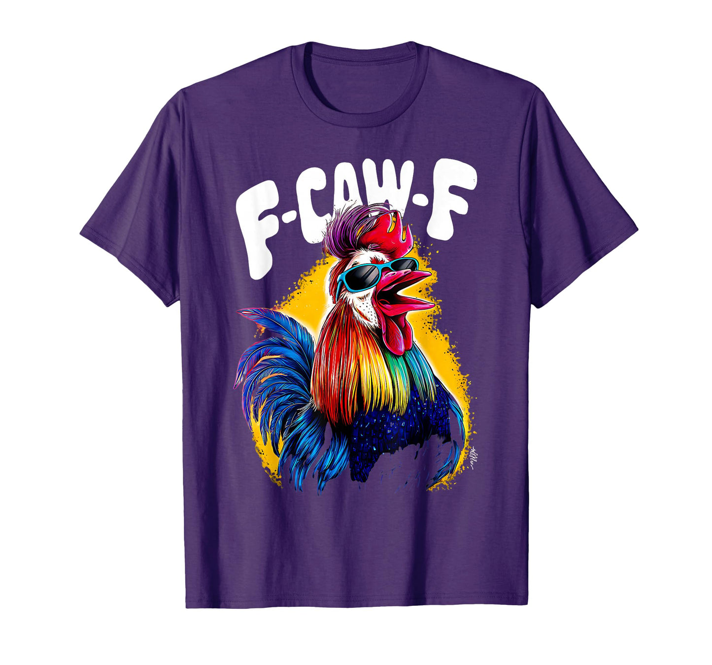 F-Caw-F Funny Chicken Humor FCAWF Quote Rooster Meme T-Shirt