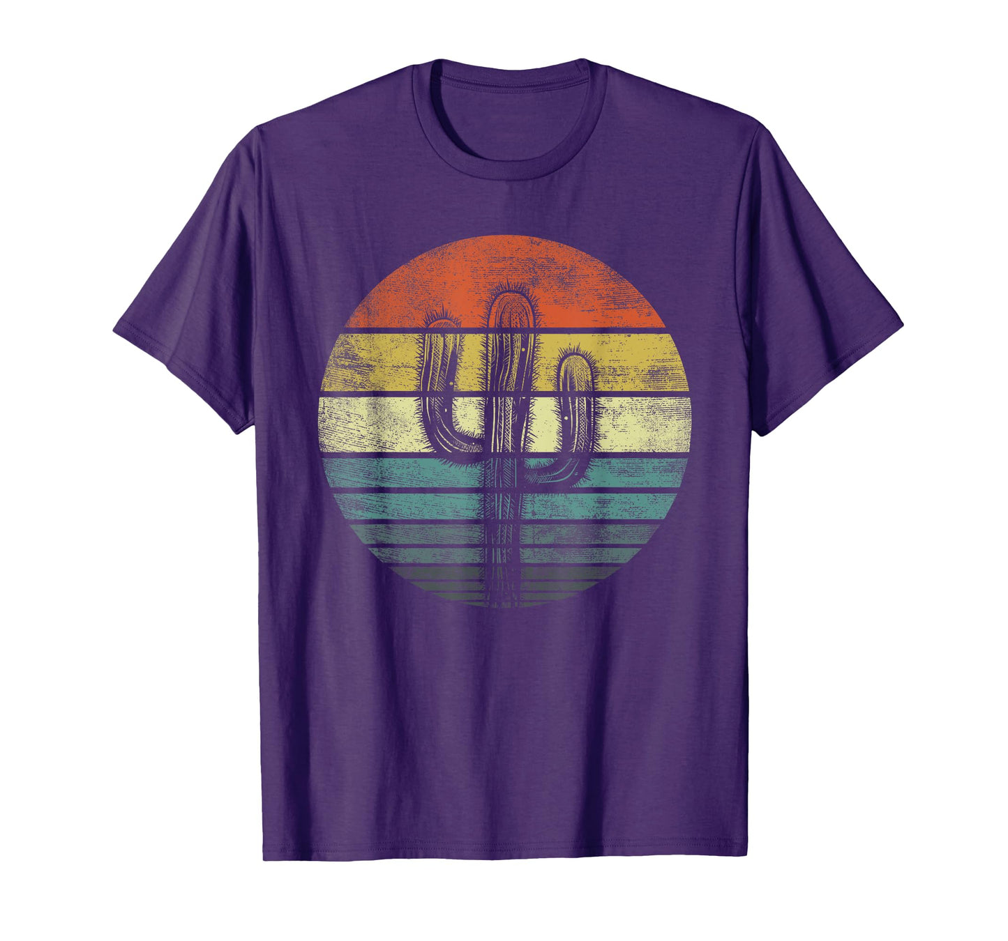 Retro Saguaro Cactus Funny Cactaceae Cacti Lover Gift T-Shirt