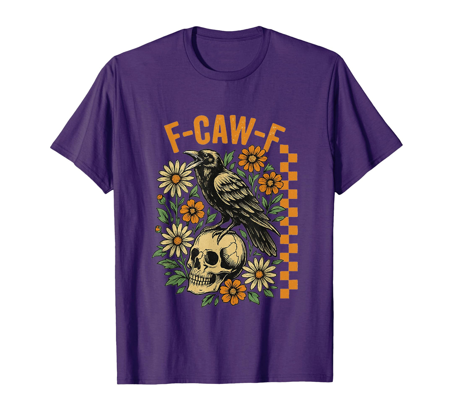 F-Caw-F Humor Raven Meme Black Crow Bird Inappropriate Joke T-Shirt