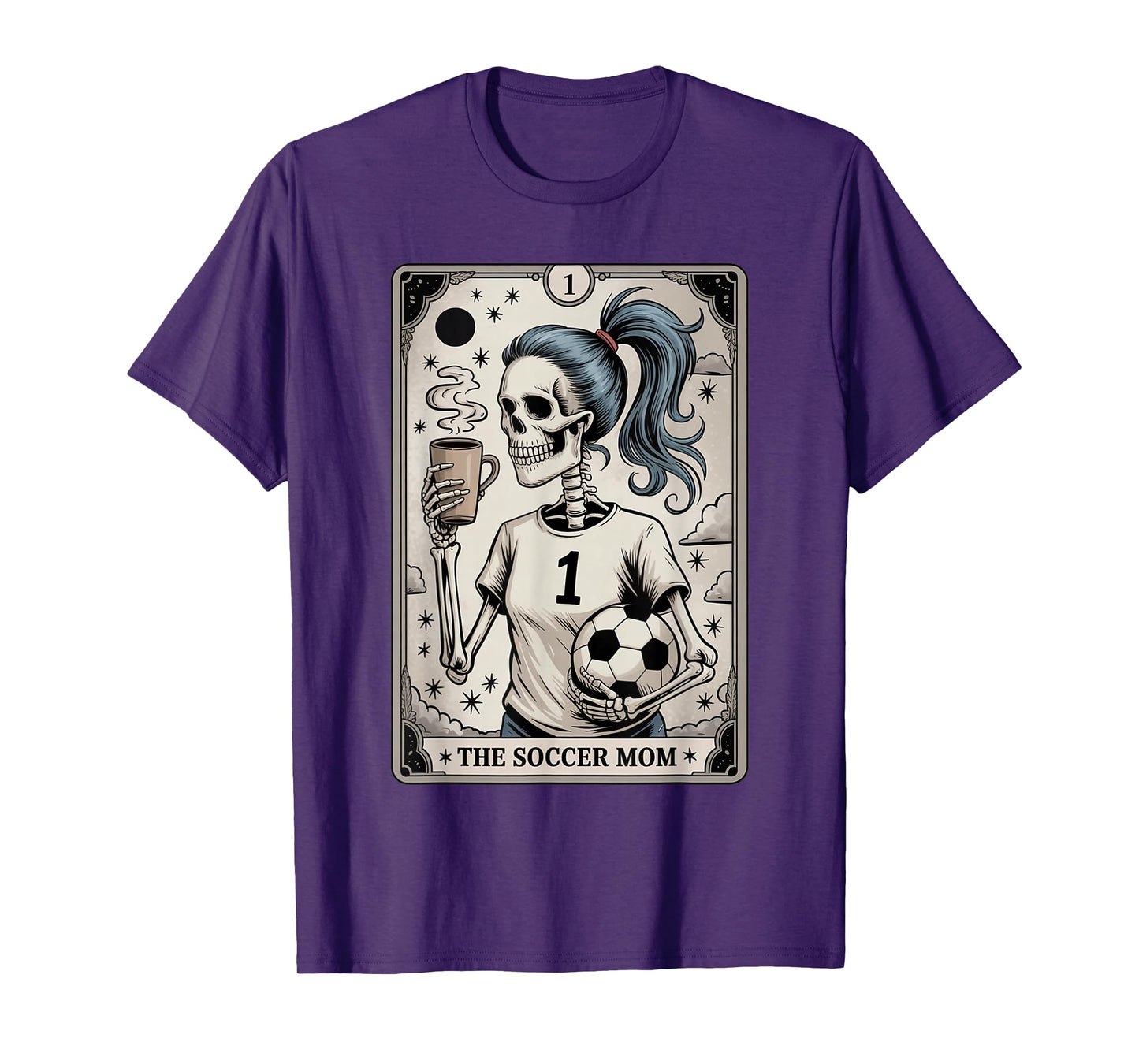 Soccer Mom Tarot Card, Vintage Halloween Soccer Mama T-Shirt
