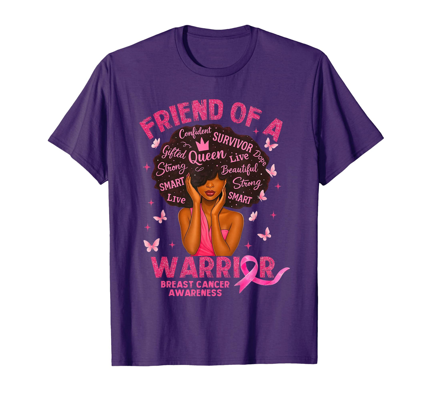 Friend of A Warrior Breast Cancer Awareness Gift T-Shirt