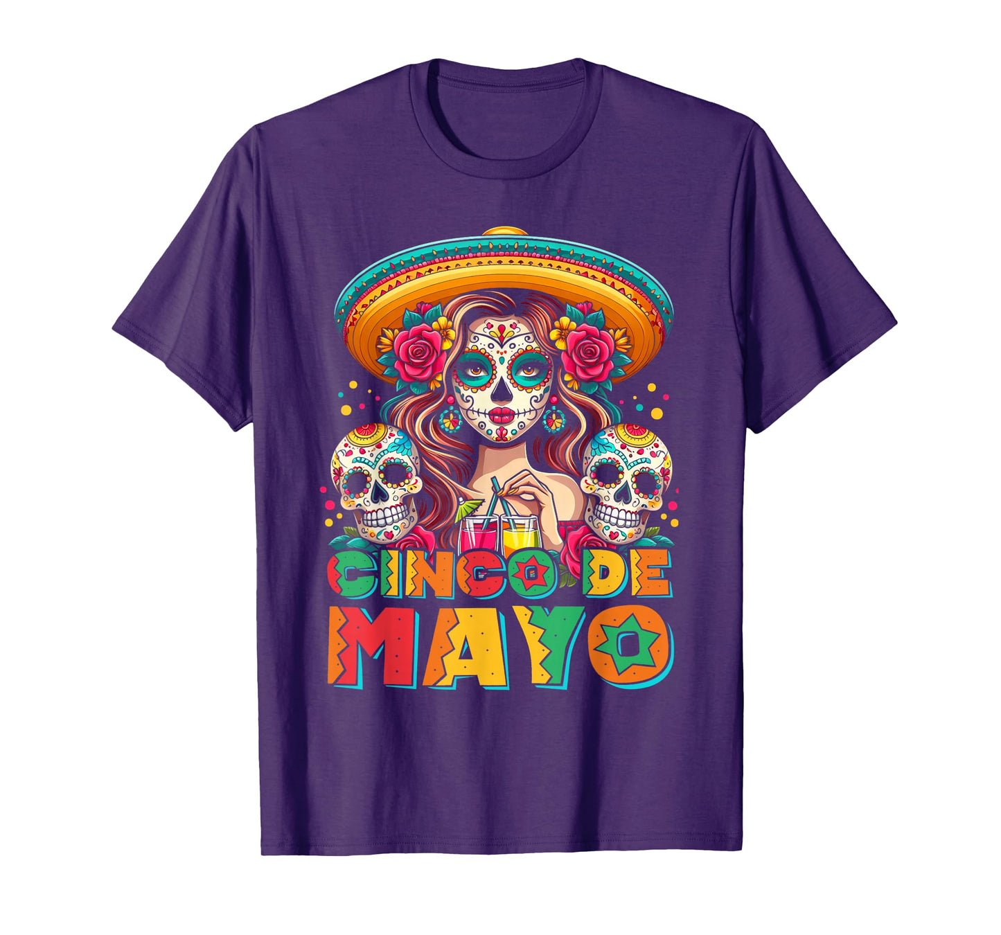 Cinco De Mayo Shirt Mexican Fiesta 5 De Mayo Women Girls T-Shirt