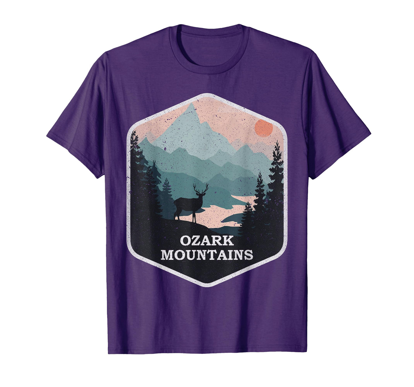 Ozark Mountains Vintage Arkansas AR Hiking Mountains Nature T-Shirt