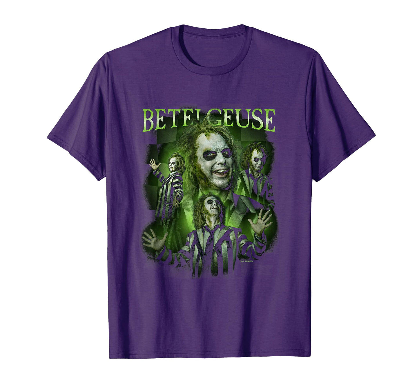 Beetlejuice Beetlejuice Betelgeuse Many Poses Collage Retro T-Shirt