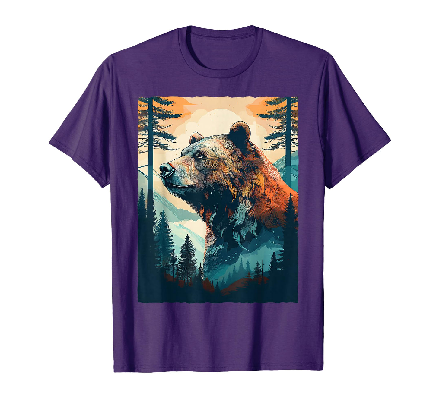 Bear and Forest Nature T-Shirt