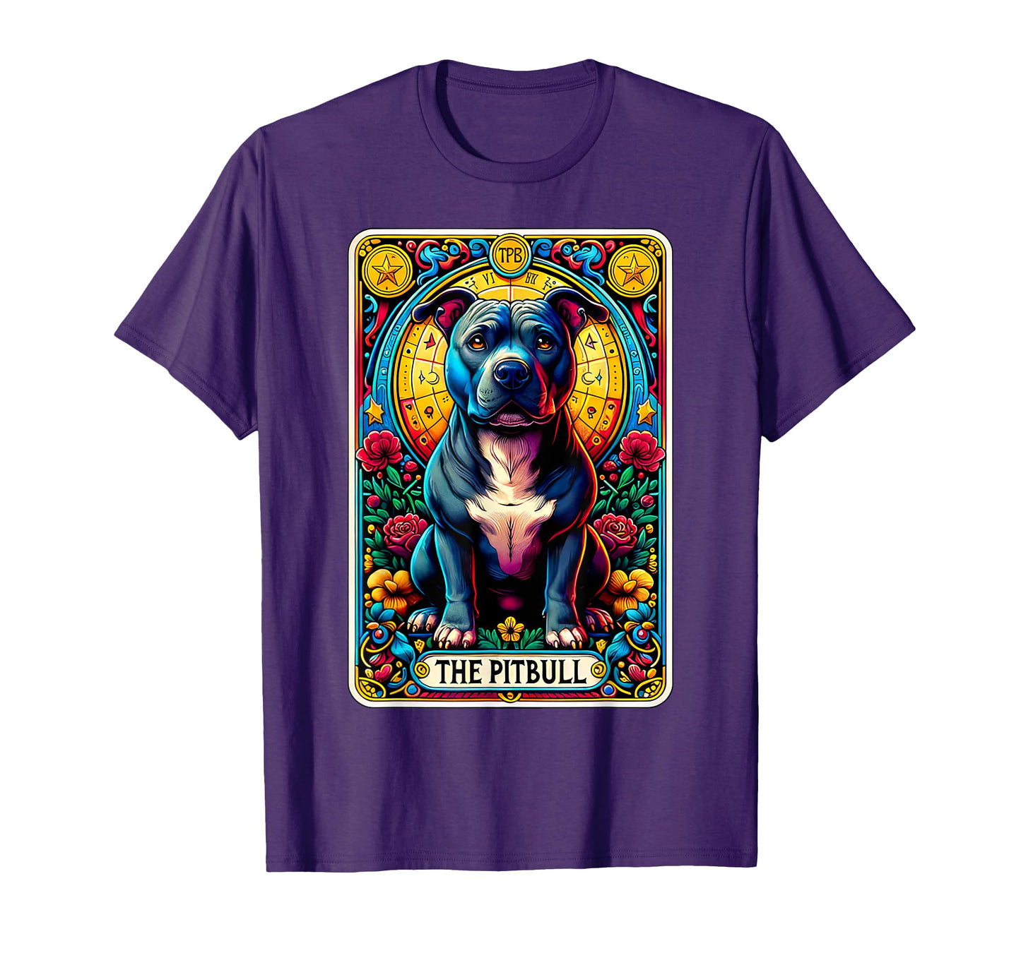 The Pitbull Tarot Card Dog Lover American Pit Bull Terrier T-Shirt for Men Women Kids