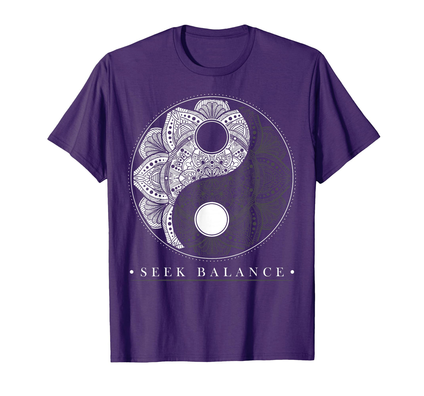 Yin Yang Mandala Seek Balance Native American Shaman T-Shirt