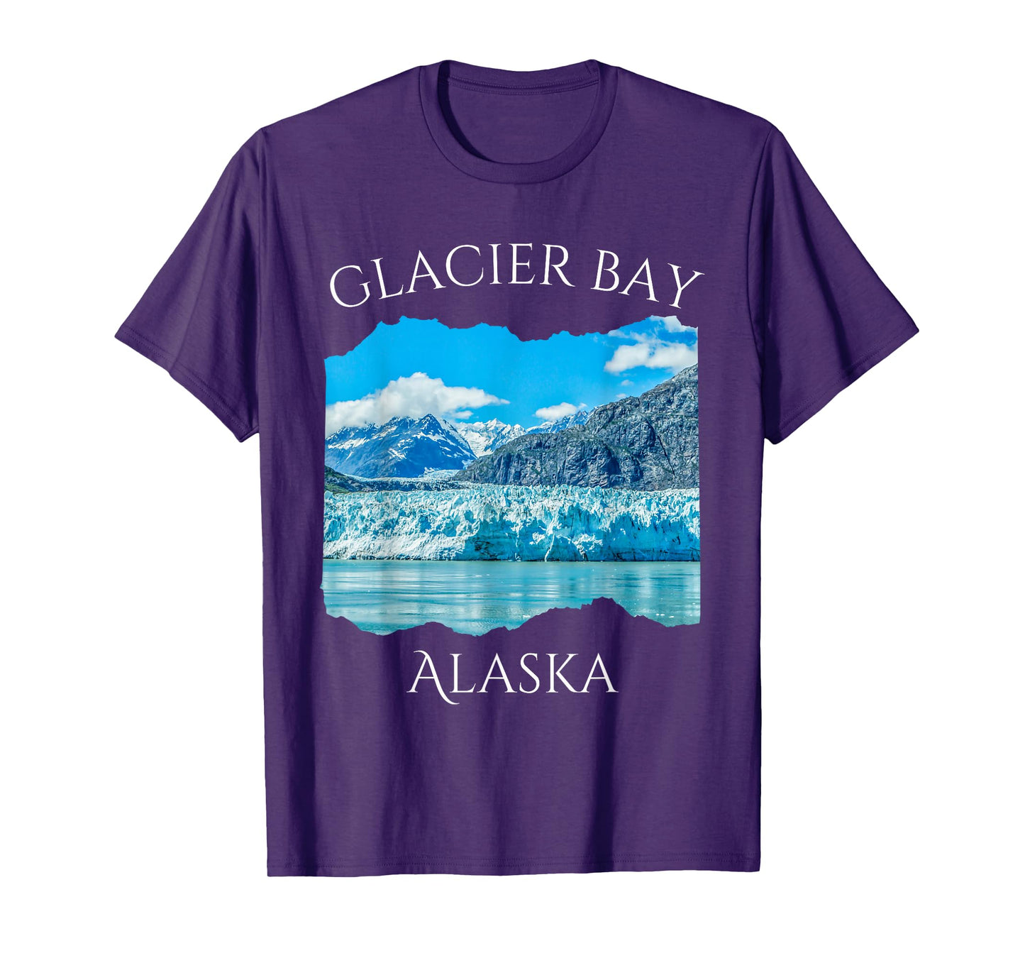 Alaska Souvenir of Glacier Bay Iconic Alaskan Landscape Ice T-Shirt
