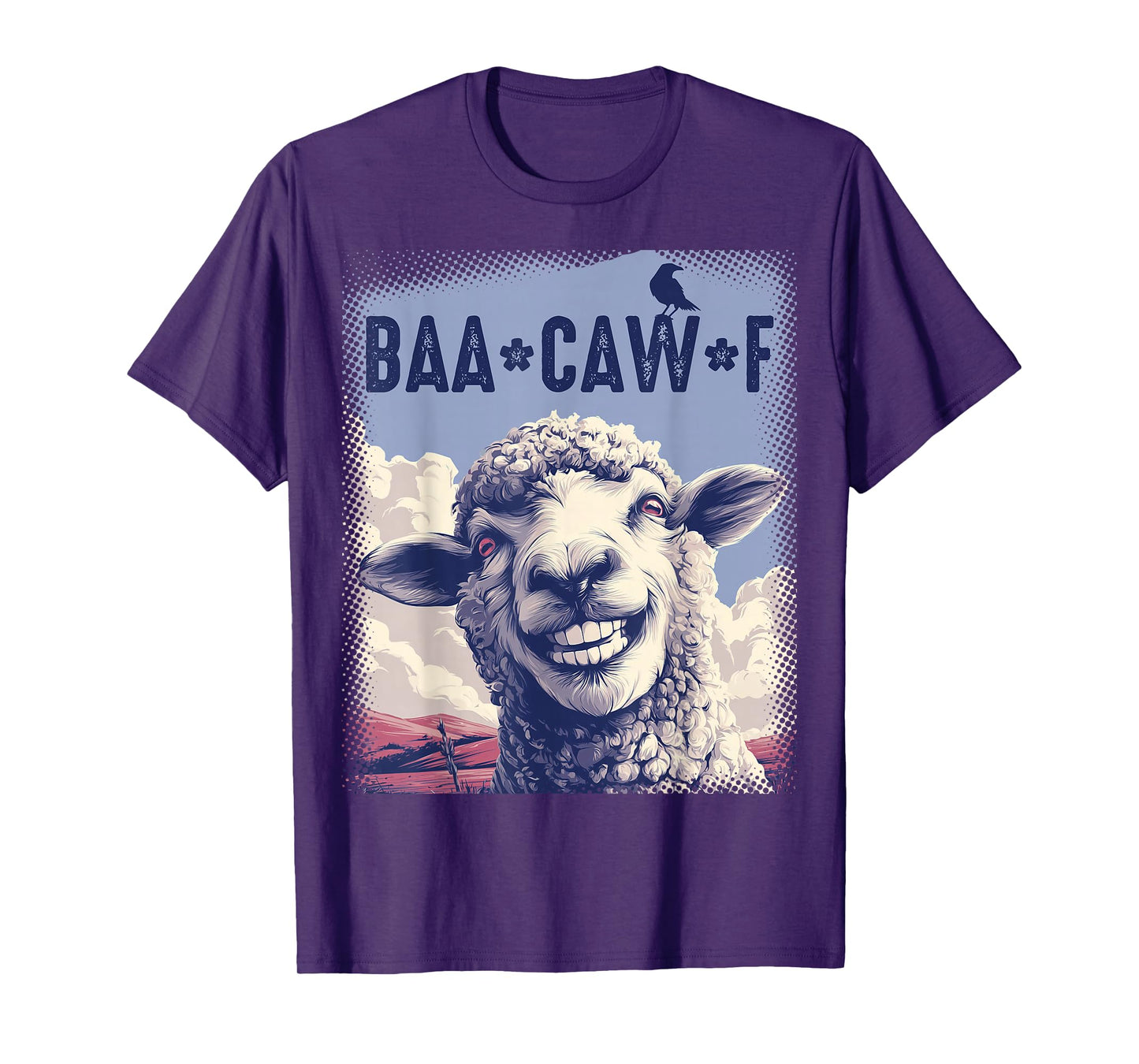 Sheep Baa + Crow Caw Back Off Pun Tee for Introverts & Teens T-Shirt