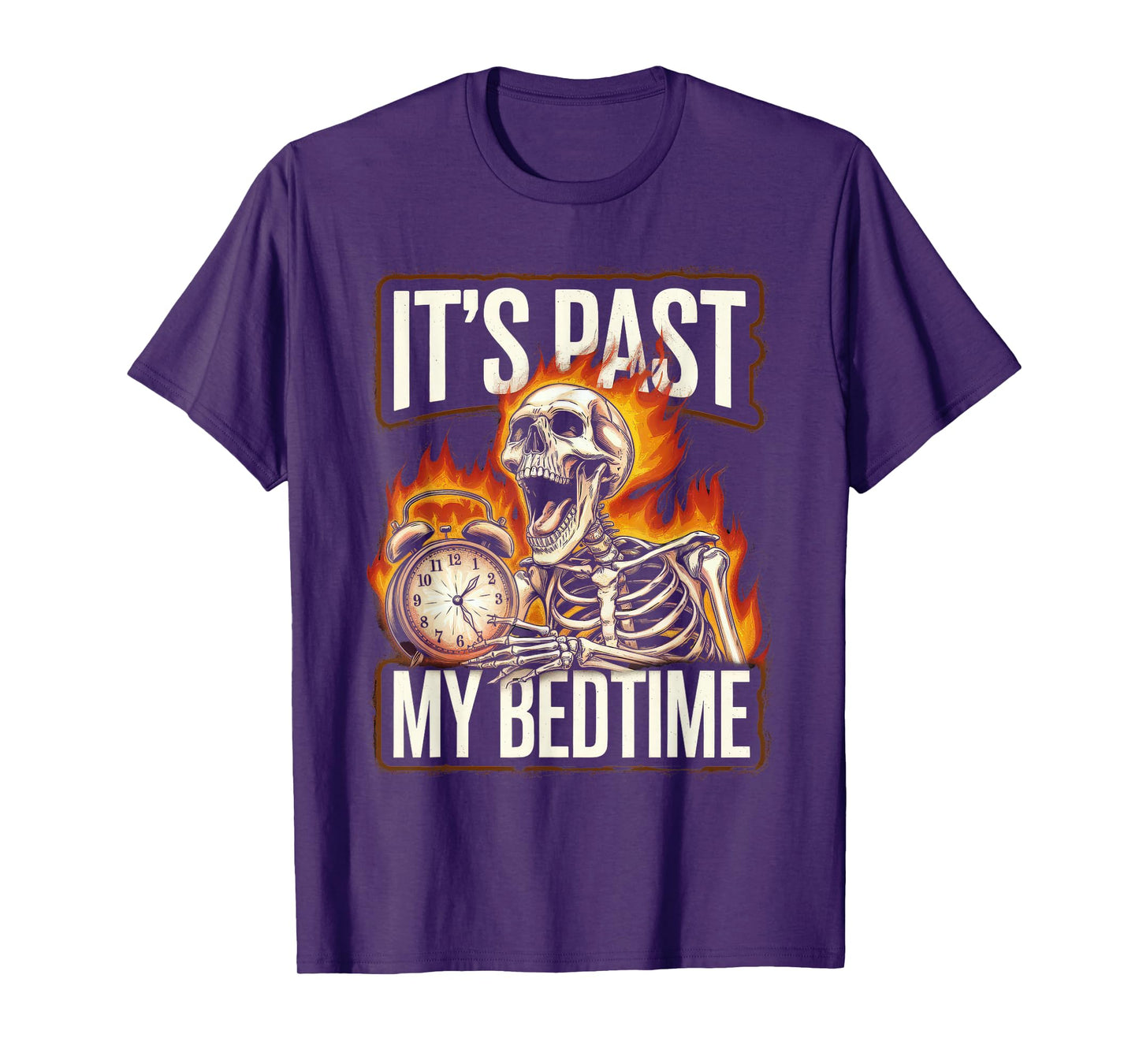 Funny Tshirt Men Humor Skeleton Meme Sarcastic Ironic Tired T-Shirt