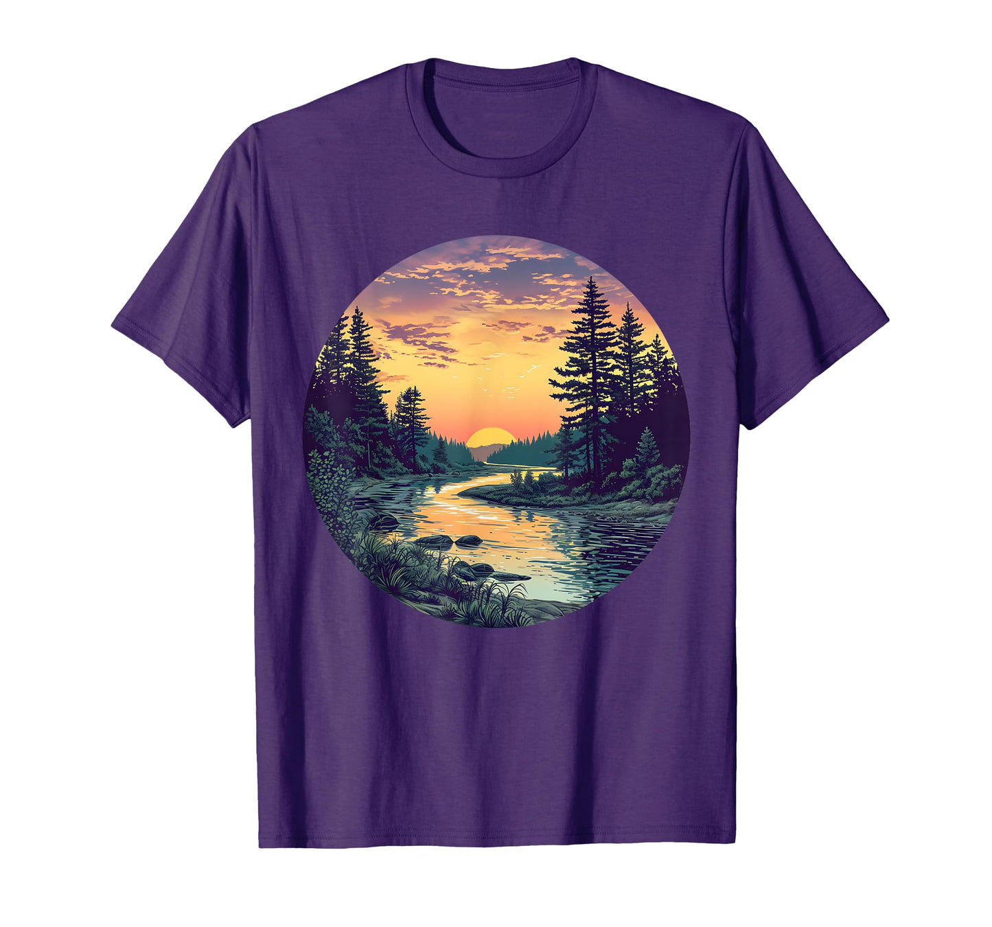 River Flow Harmony for Men and Women T-Shirt