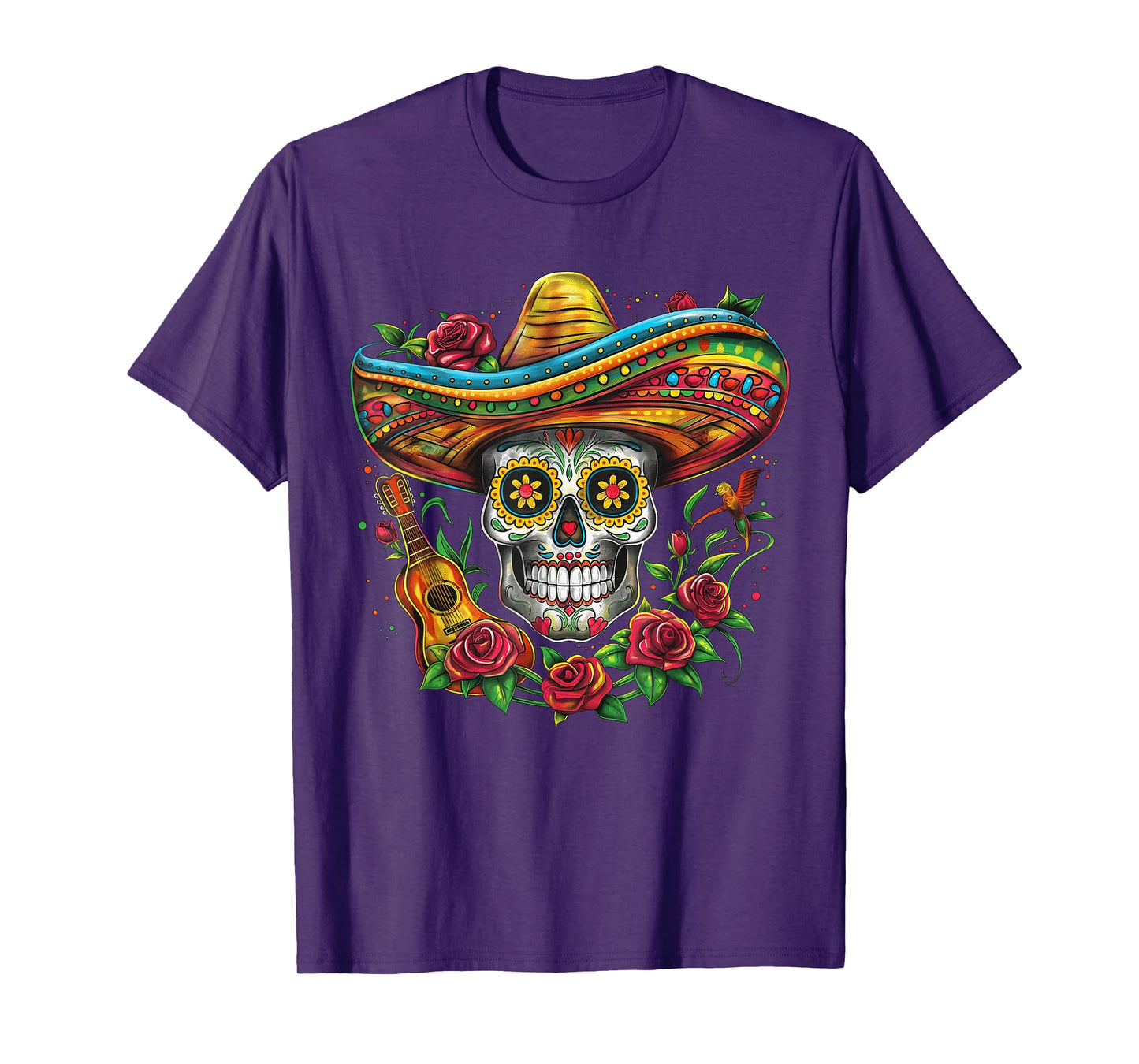 Cinco De Mayo Skull Sombrero Fiesta Mexican Skull Men Women T-Shirt
