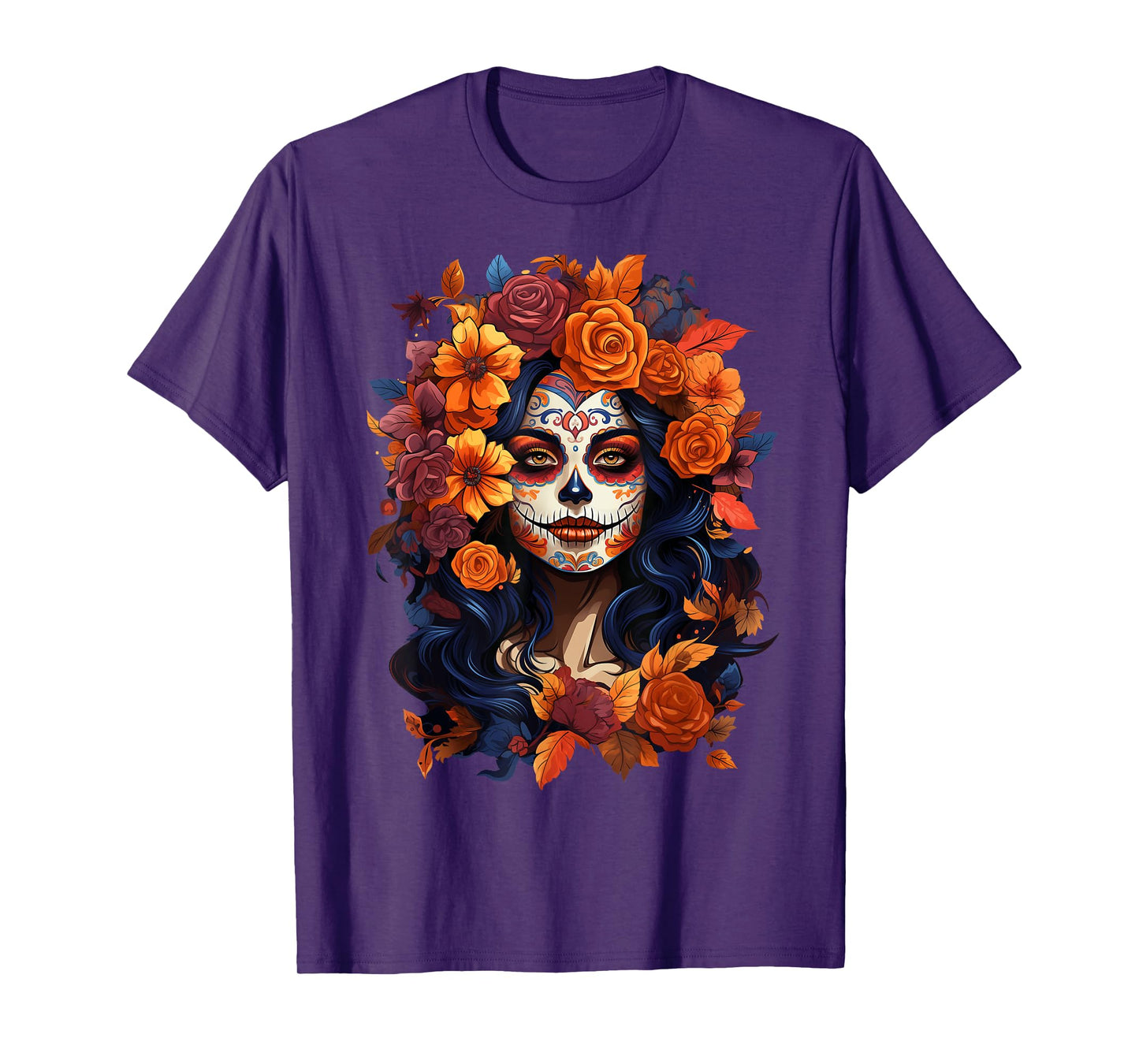 Dia De Los Muertos Mexican Sugar Skull Day Of The Dead Women T-Shirt