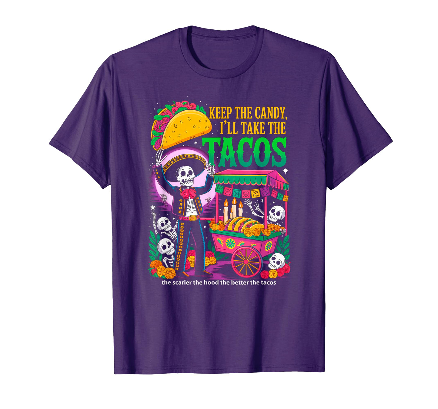 Keep The Candy I'll Take The Tacos Halloween Shirt Party T-Shirt