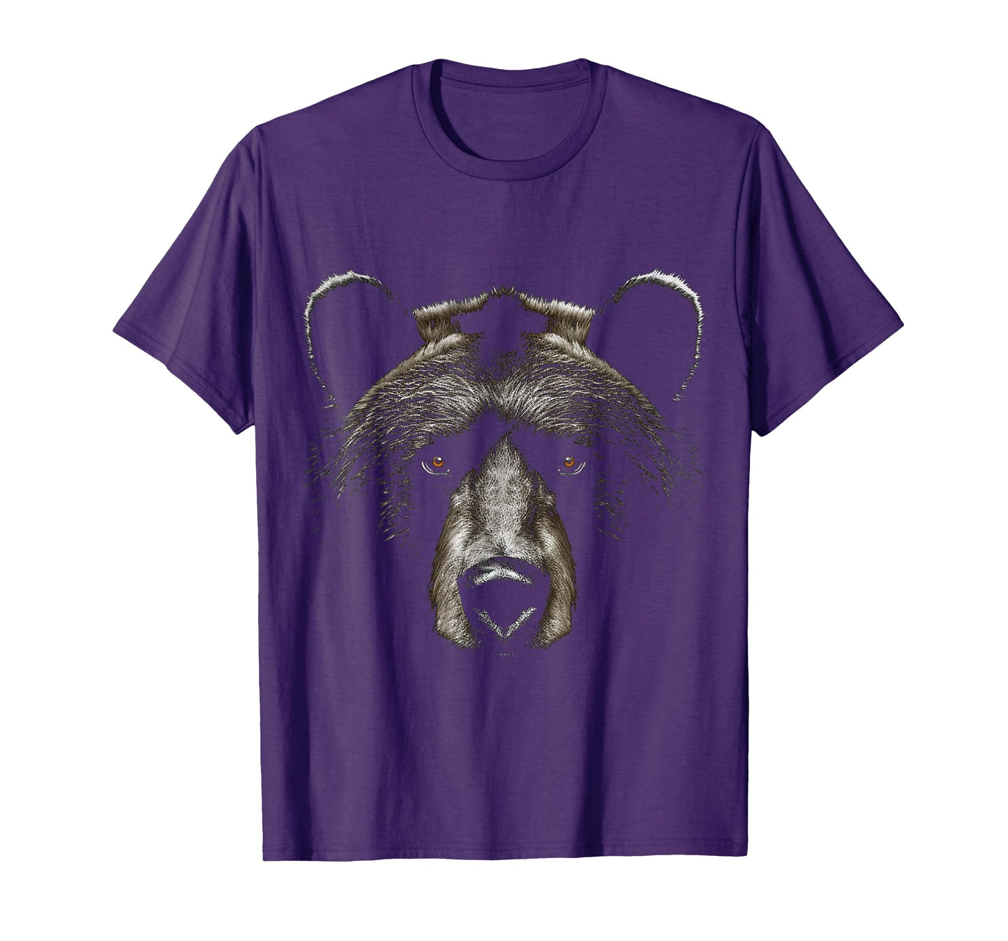 Bear Face Animal Art Portrait Graphic Motif Bear T-Shirt