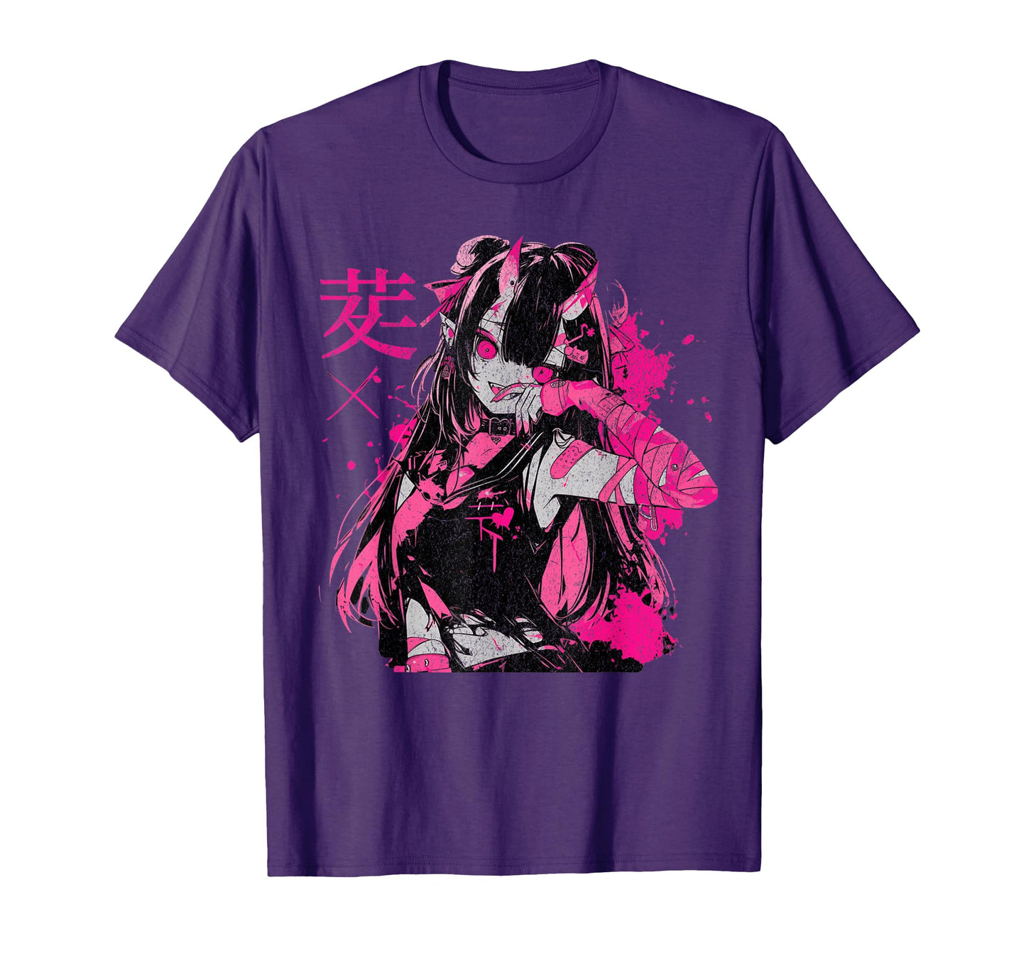 Alternative Vaporwave Gothic Sad Alt Grunge Woman Goth Grunge Demon Anime Girl Waifu Horror Alt Aesthetic T-Shirt