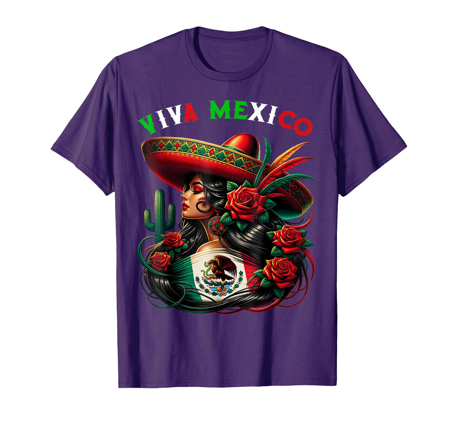 Mexico Girl Mexico Flag Mexico Pride Viva Mexico T-Shirt