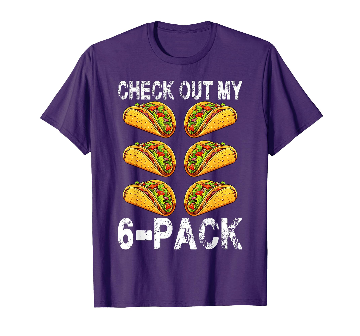 Funny Check out My Six 6 Pack with Tacos for Cinco De Mayo T-Shirt