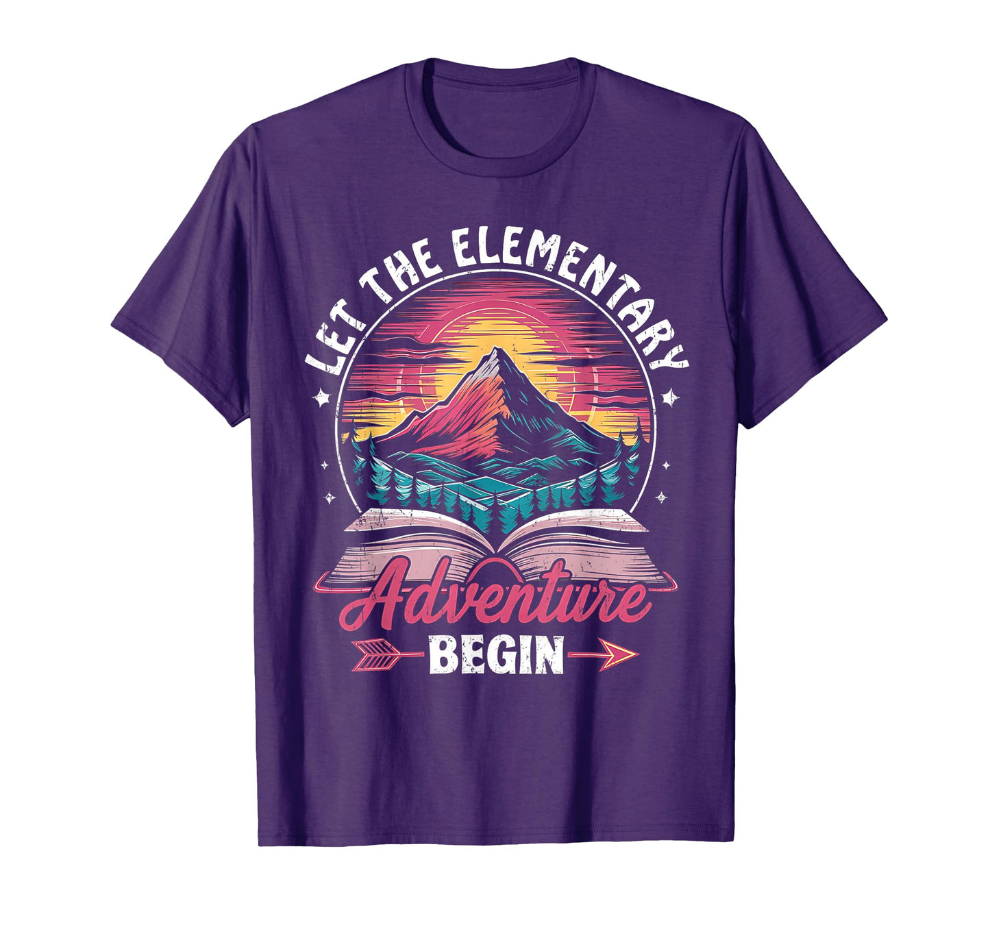 Let The Elementary Adventure Begin Teacher Back To School T-Shirt