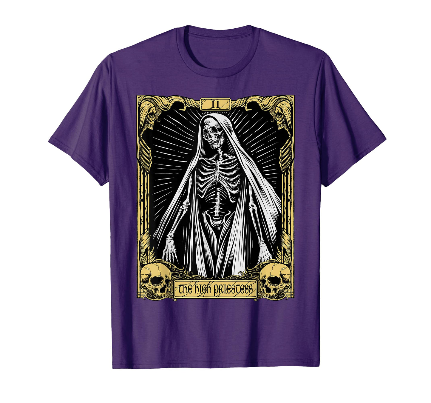 Mystic Skeleton Tarot Card – The High Priestess T-Shirt