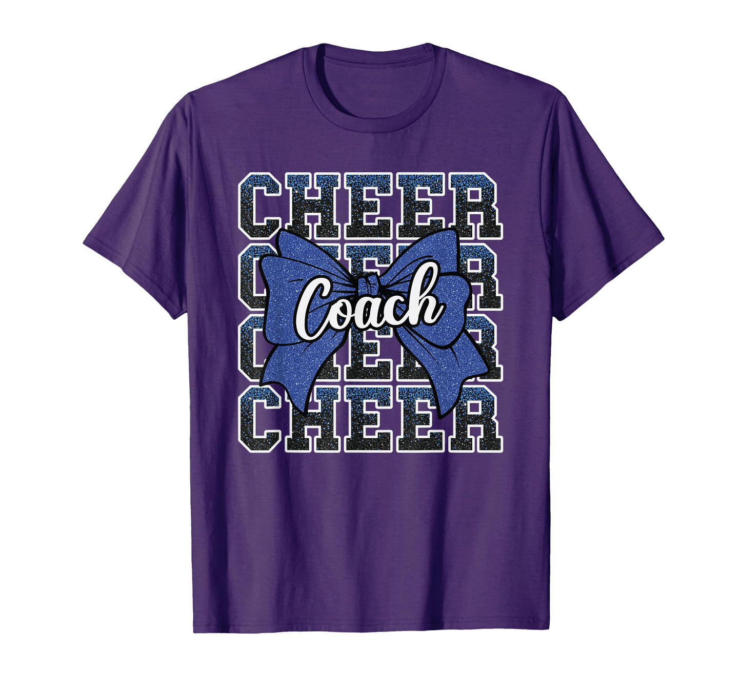 Blue Funny Sport Loud Proud Cheer Coach Dad Father's Day T-Shirt