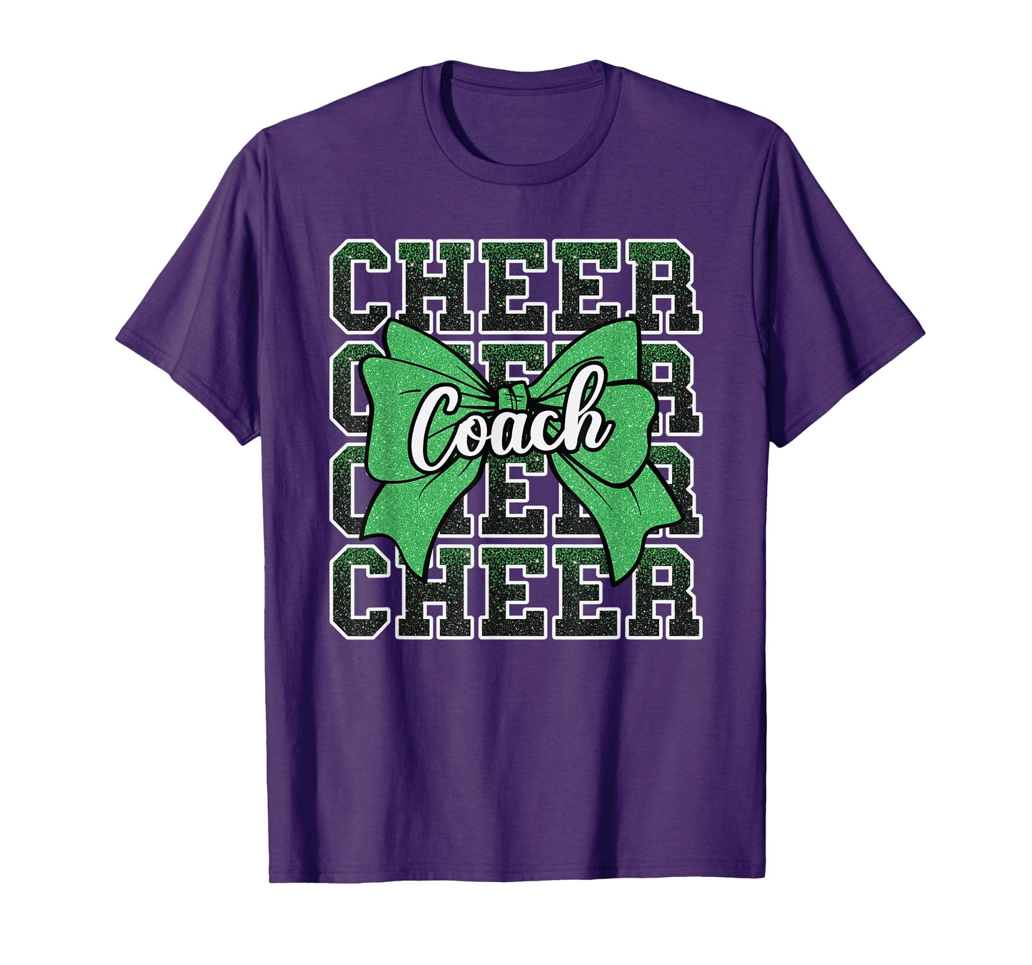 Green Funny Sport Loud Proud Cheer Coach Dad Father's Day T-Shirt