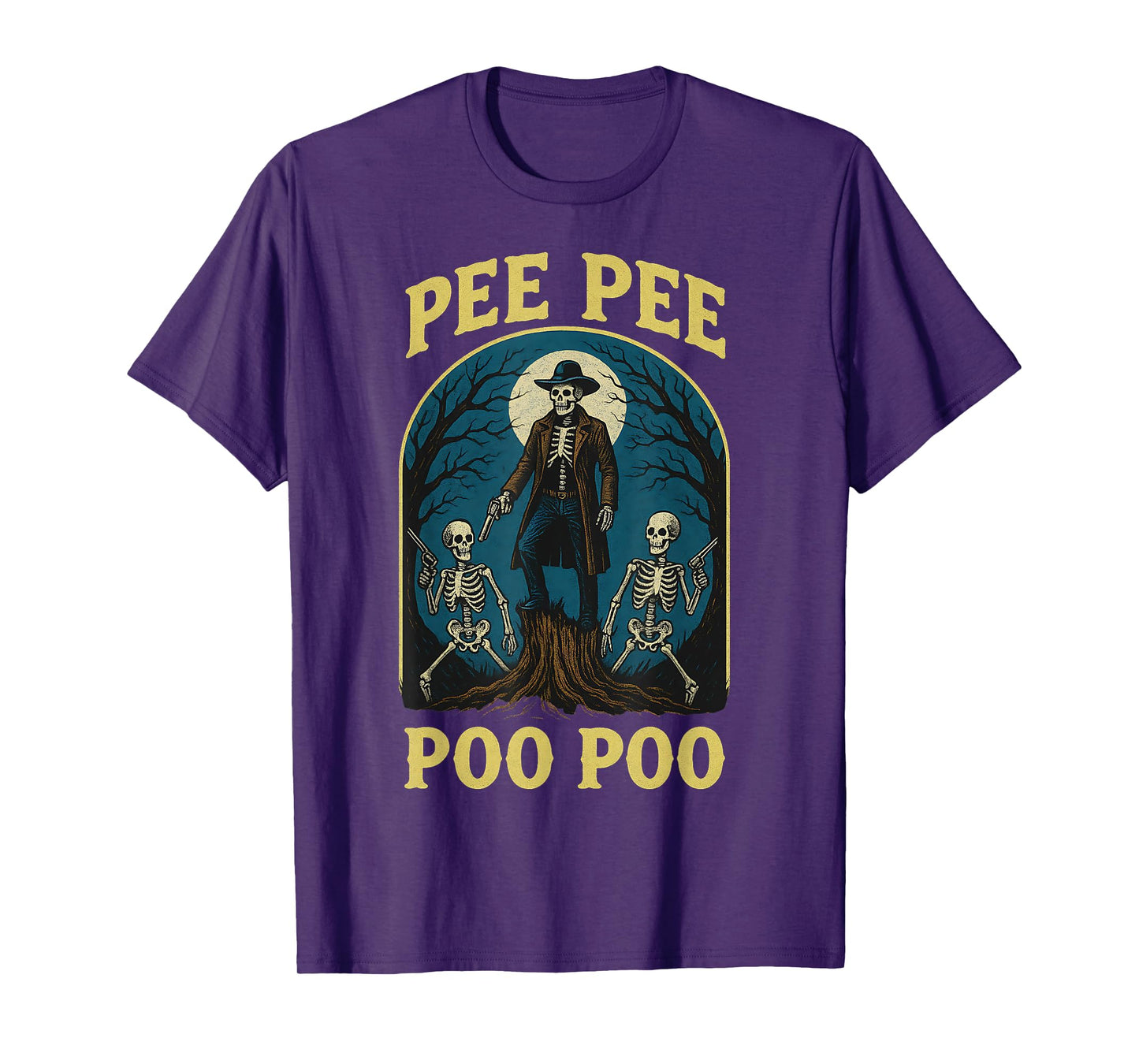 Pee Pee Poo Poo Cursed Gen Z Meme Funny Skeleton Weirdcore T-Shirt