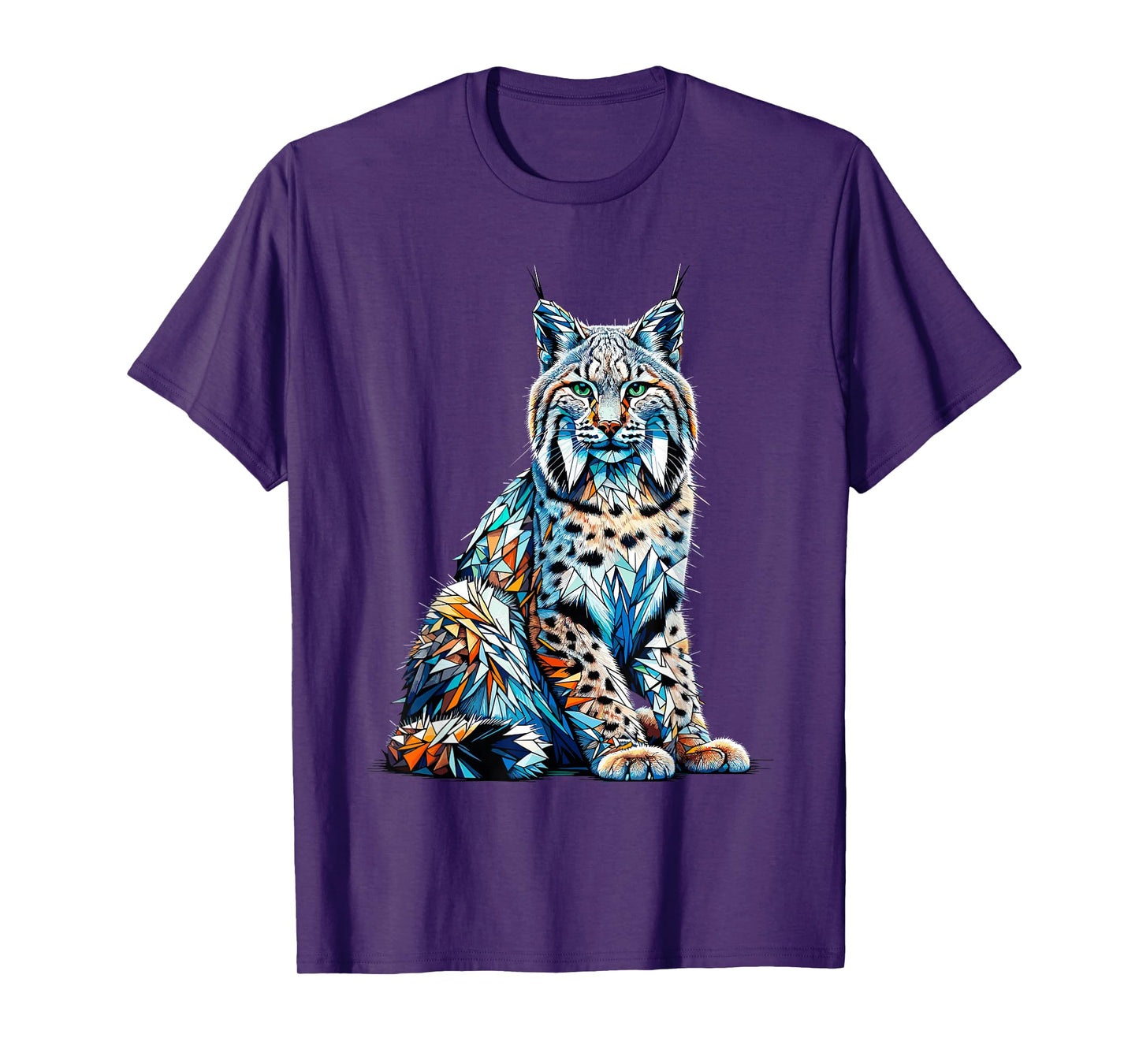 Polygon Art Bobcat Lynx Bobcats Wildcat T-Shirt