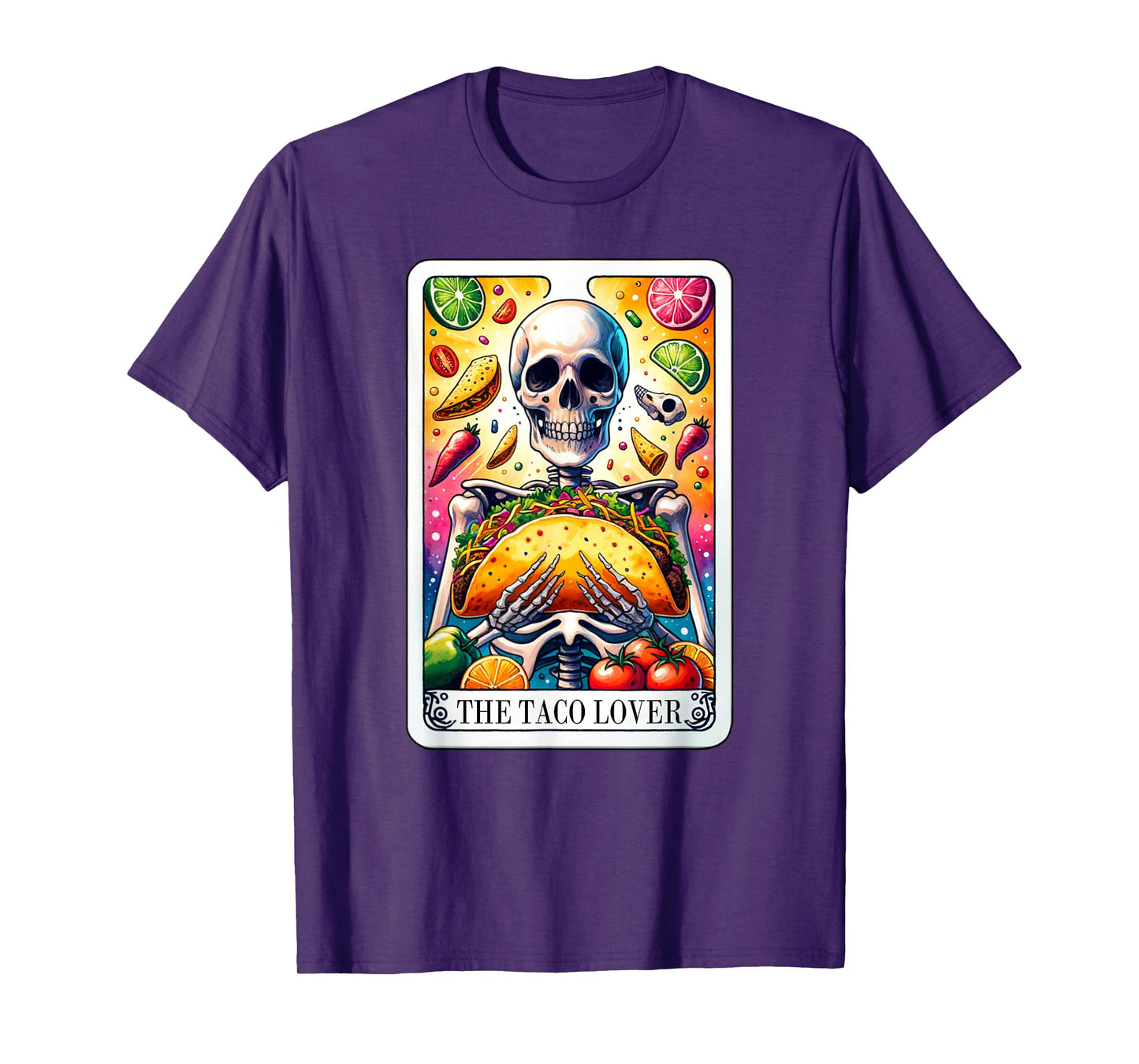 The Taco Lover Tarot Card Taco Tuesday Cinco de Mayo T-Shirt